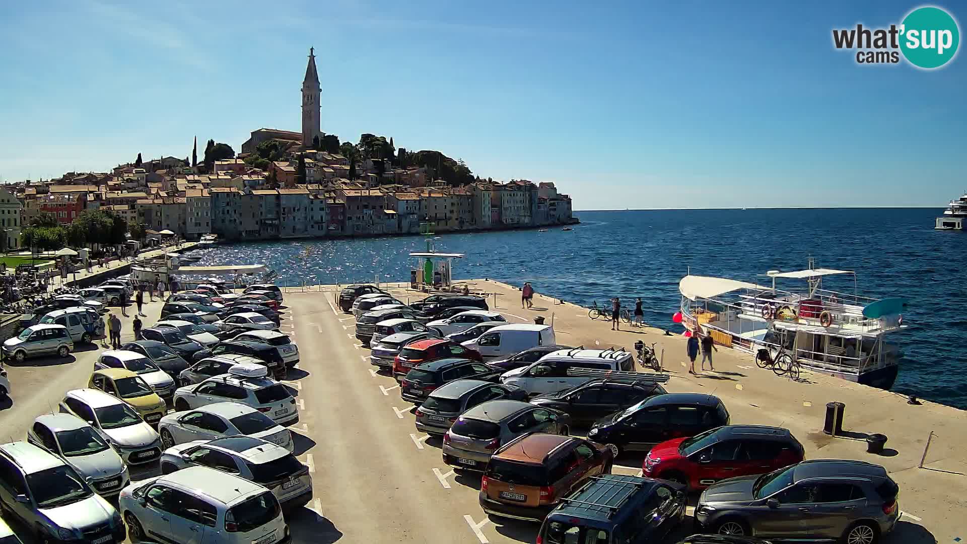 Spletna kamera Rovinj panorama mesta | Istra