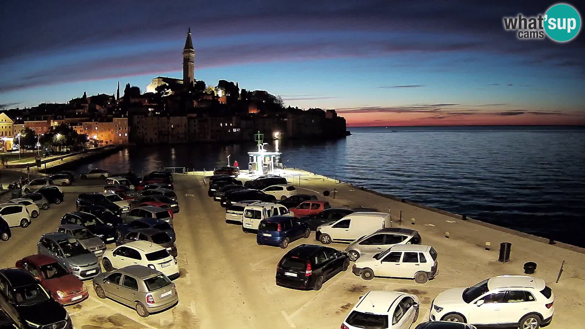 Webcam live Rovinj panorama de la ville | Istrie