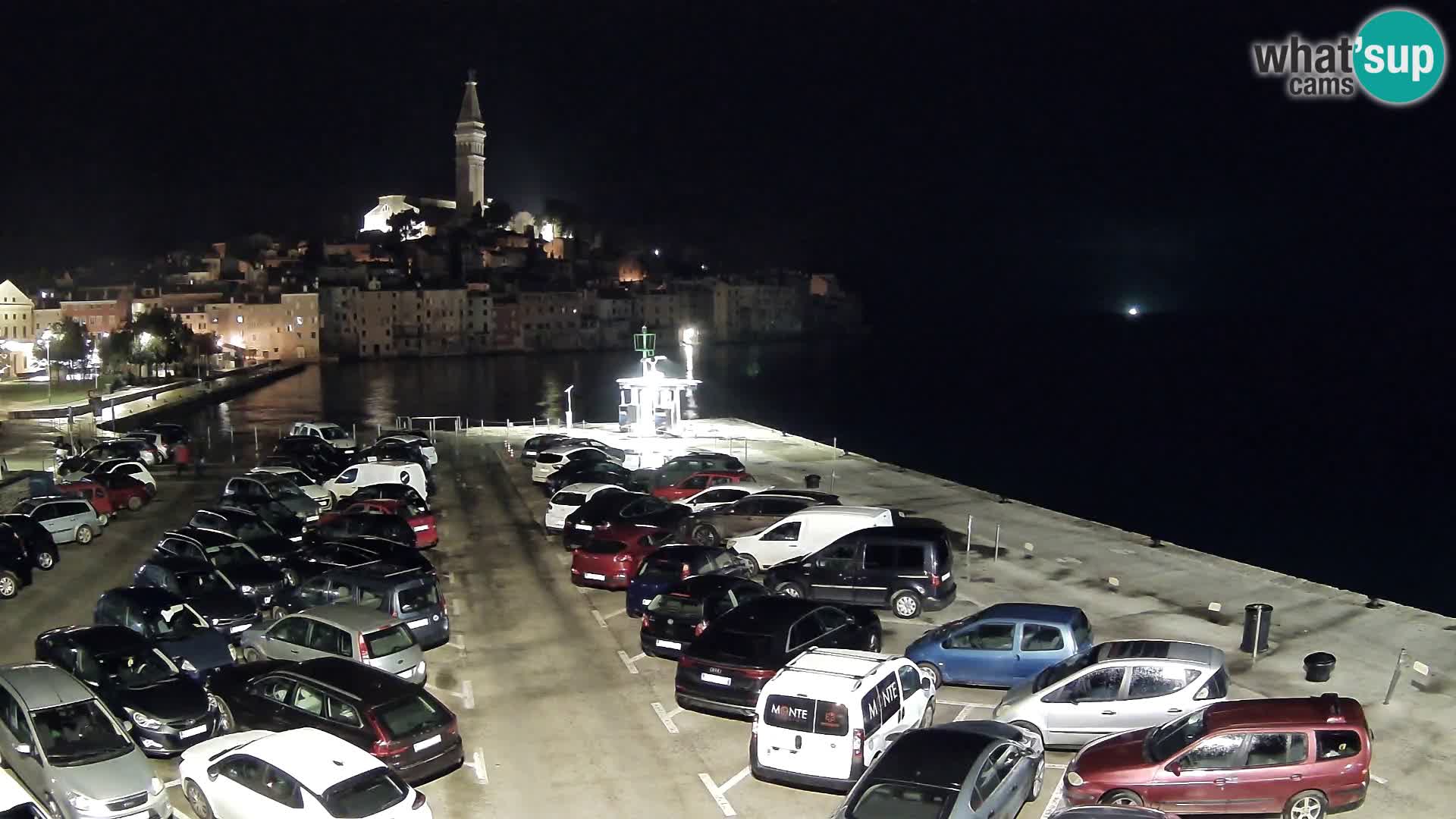 Spletna kamera Rovinj panorama mesta | Istra