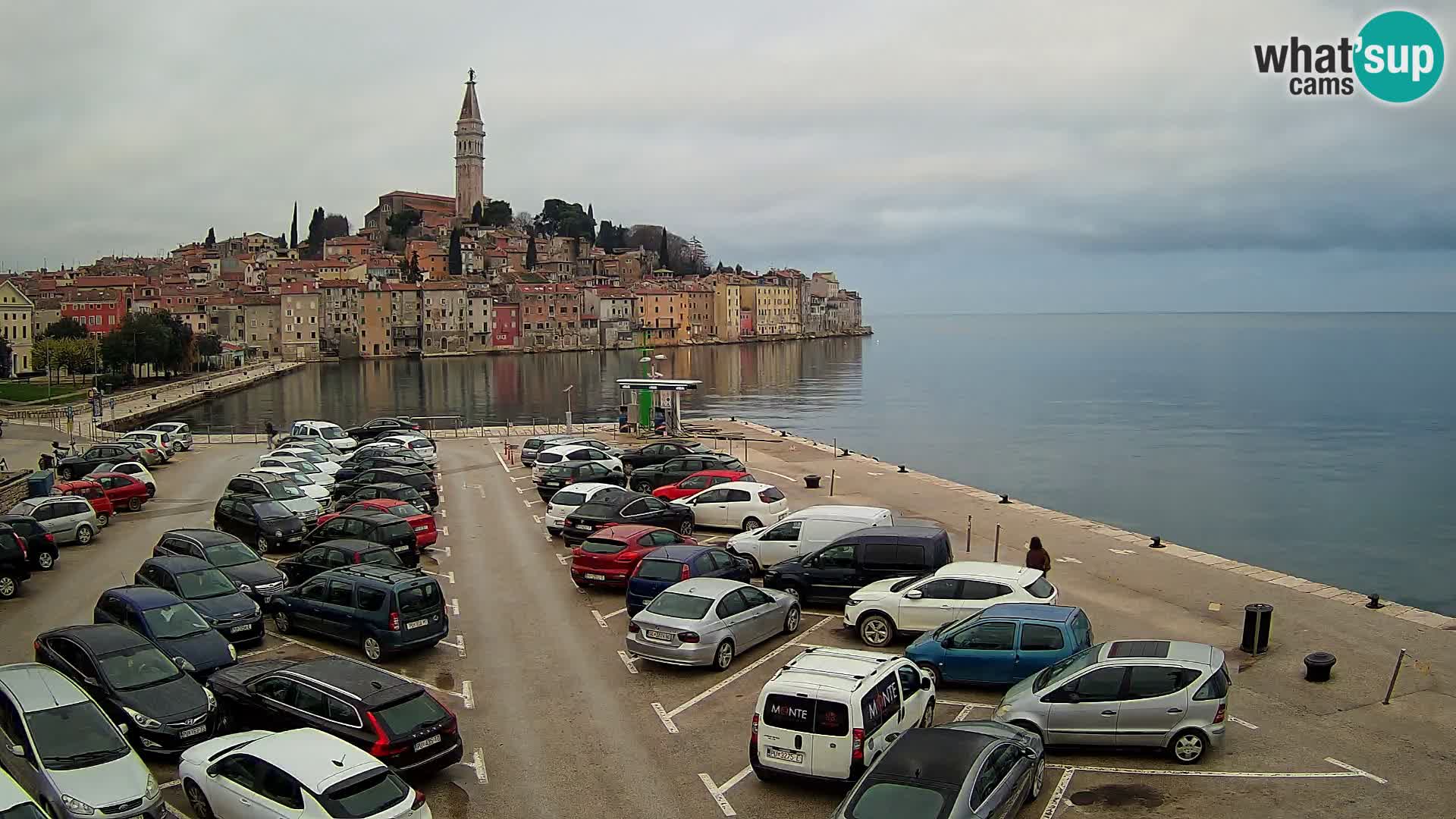 Spletna kamera Rovinj panorama mesta | Istra