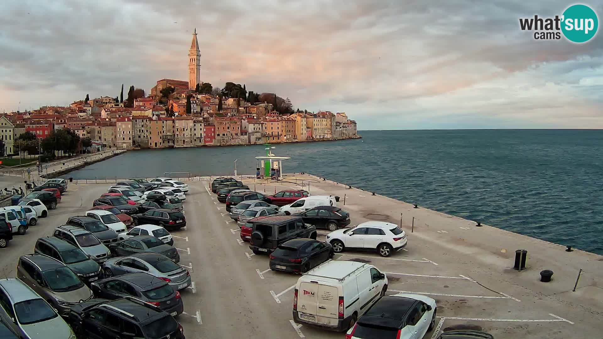 Webcam live Rovinj panorama de la ville | Istrie
