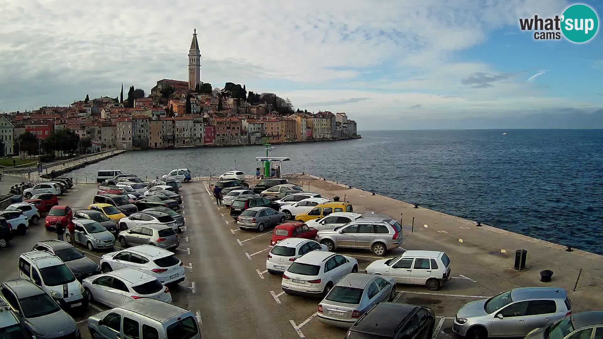 Web kamera Rovinj panorama grada
