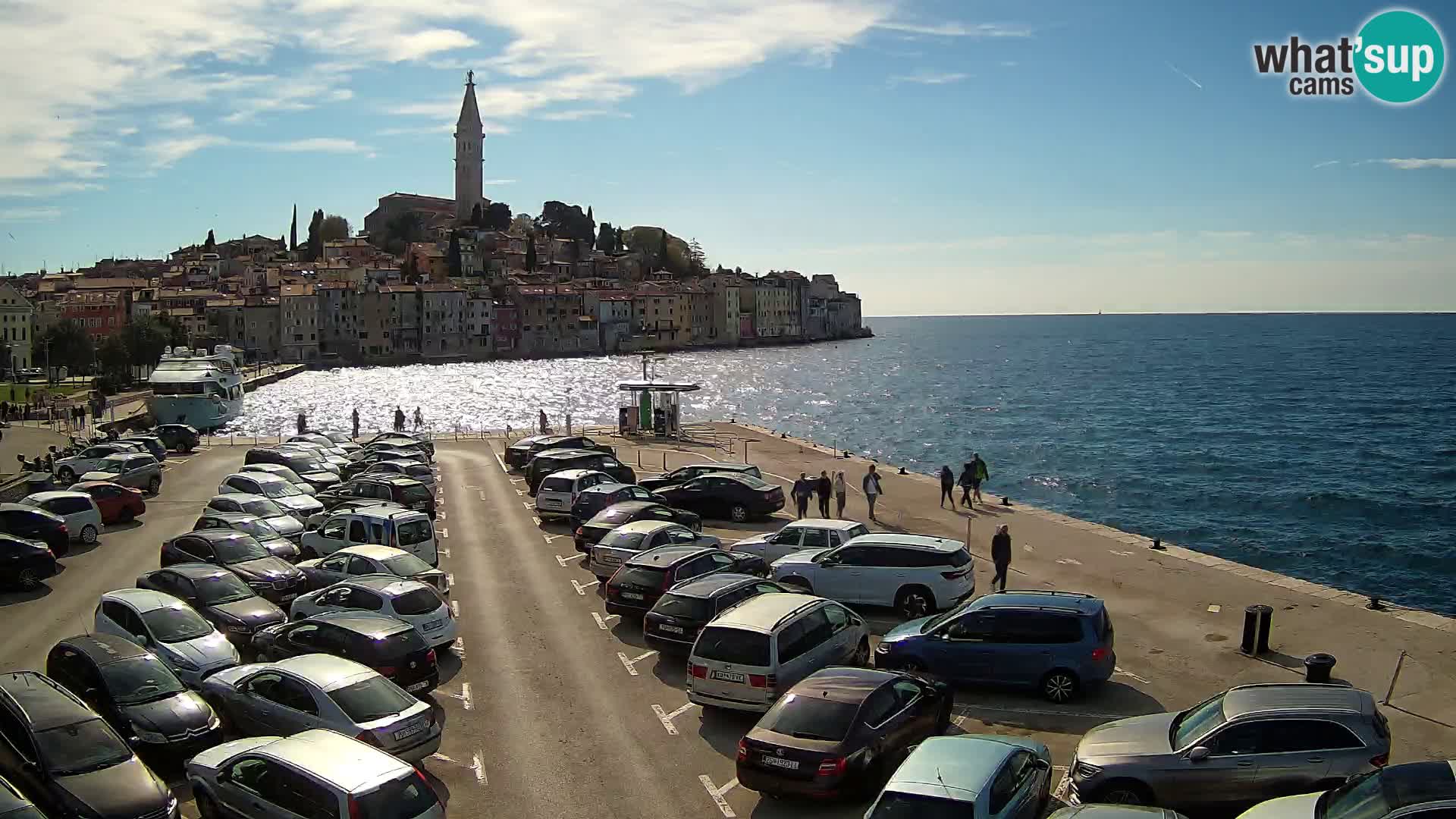 Webcam live Rovinj panorama de la ville | Istrie