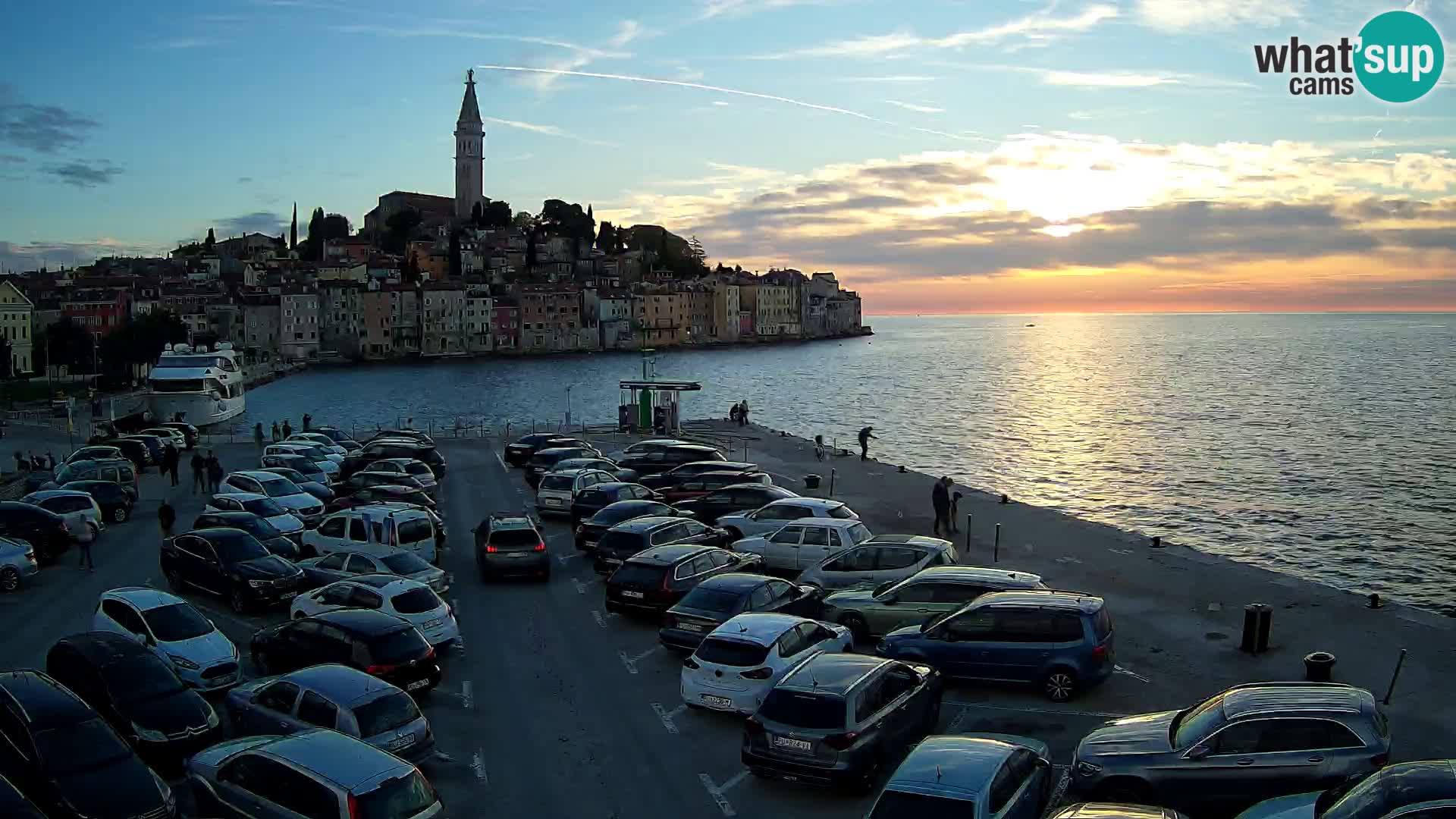 Webcam live Rovinj panorama de la ville | Istrie