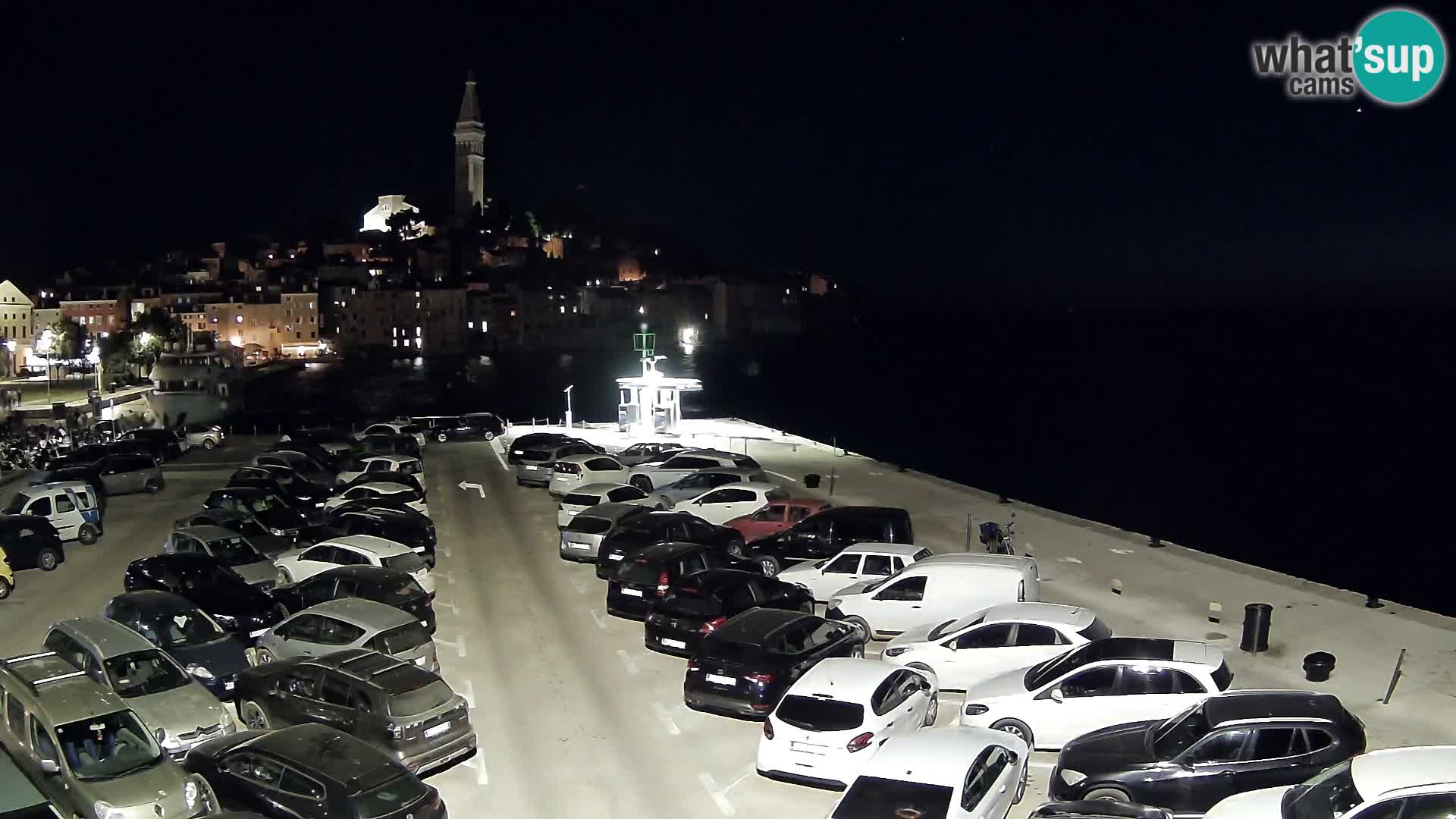 Spletna kamera Rovinj panorama mesta | Istra