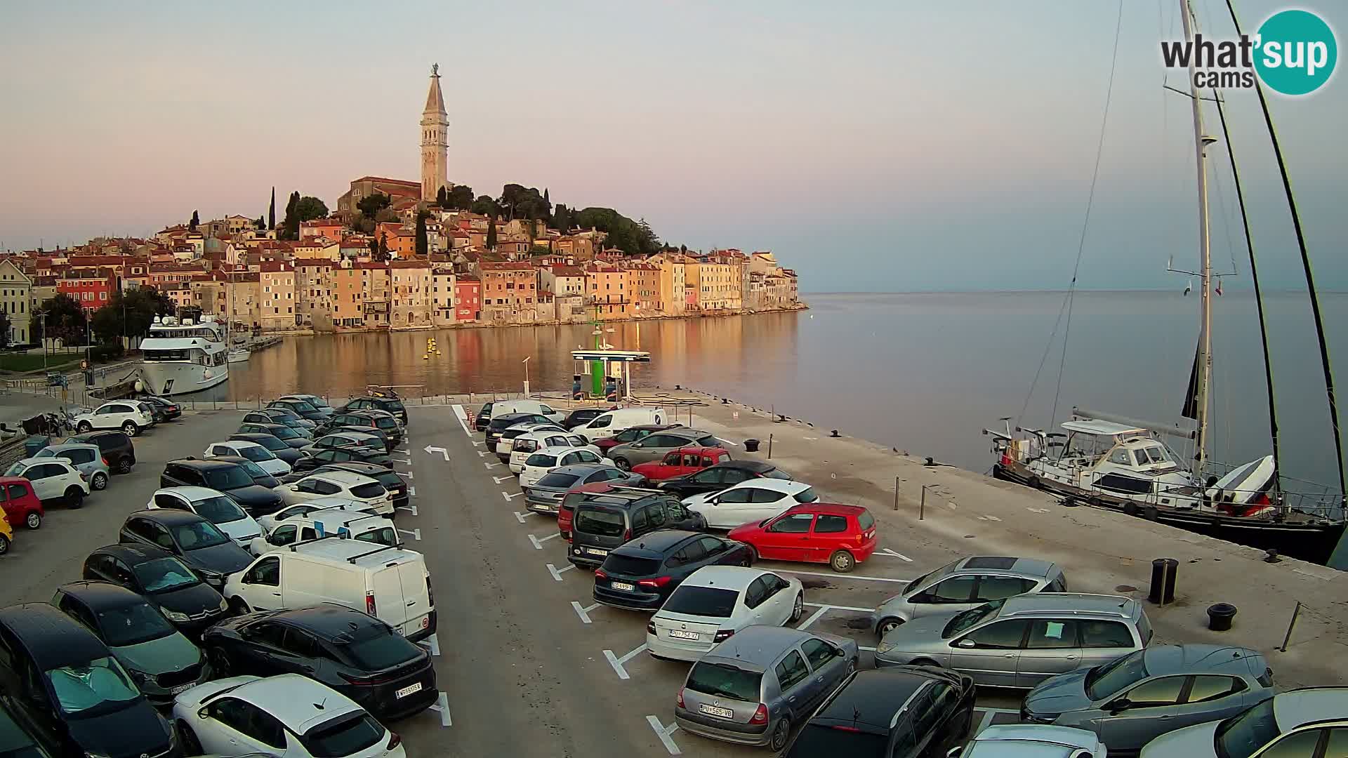 Webcam live Rovinj panorama de la ville | Istrie