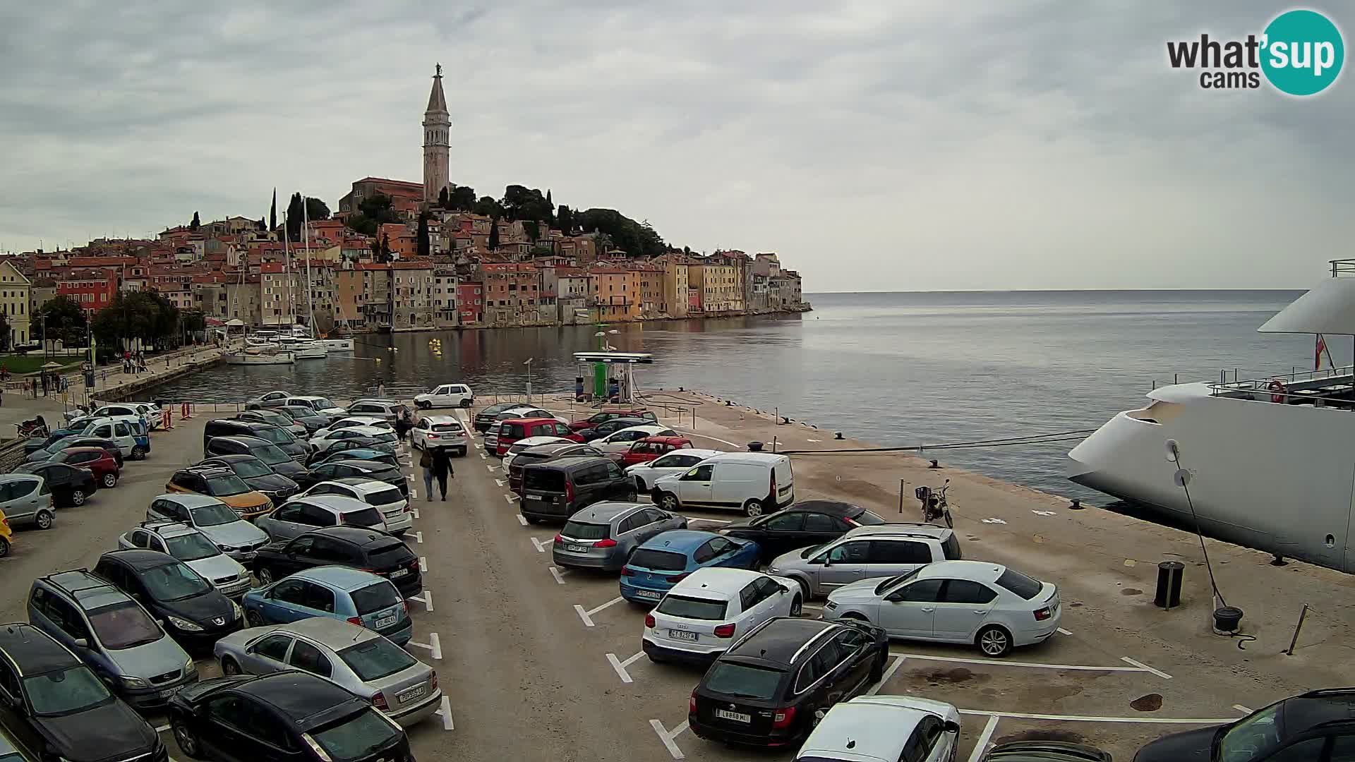 Webcam live Rovinj panorama de la ville | Istrie