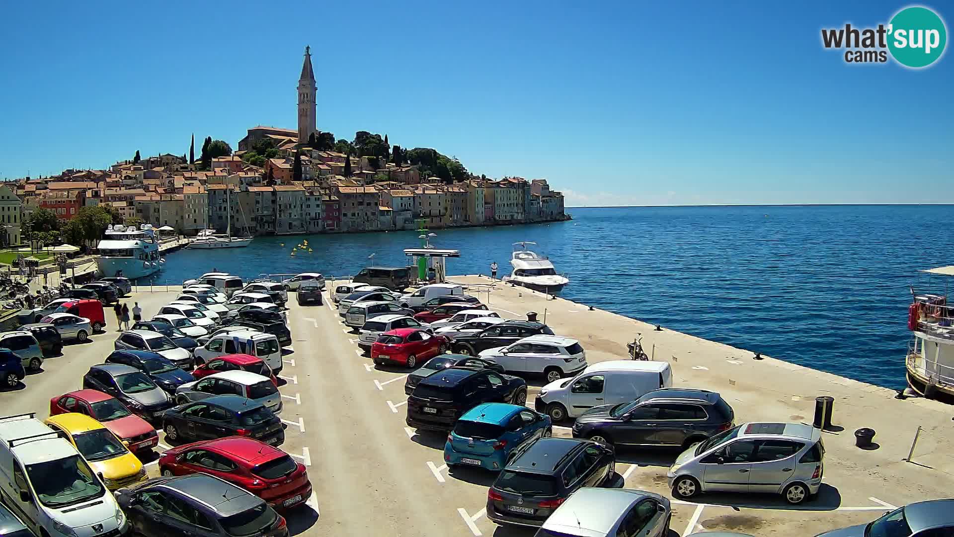 Web kamera Rovinj panorama grada