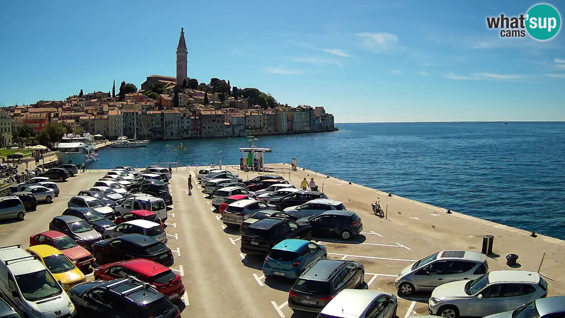 Webcam live Rovinj panorama de la ville | Istrie