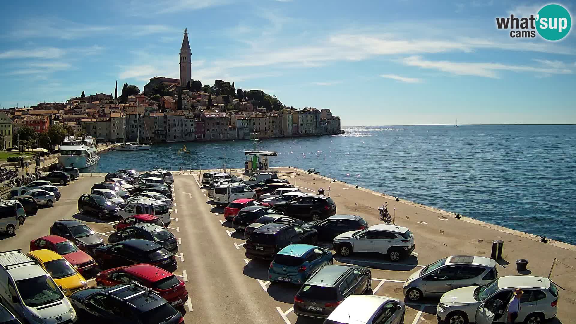 Spletna kamera Rovinj panorama mesta | Istra