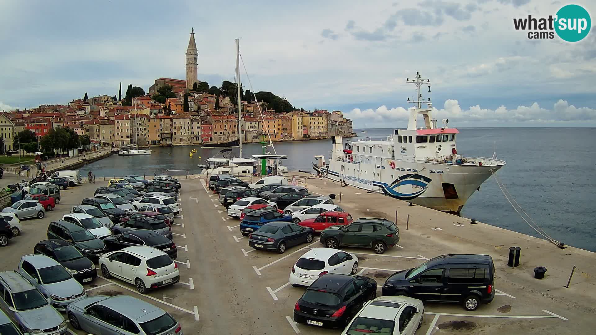 Web kamera Rovinj panorama grada