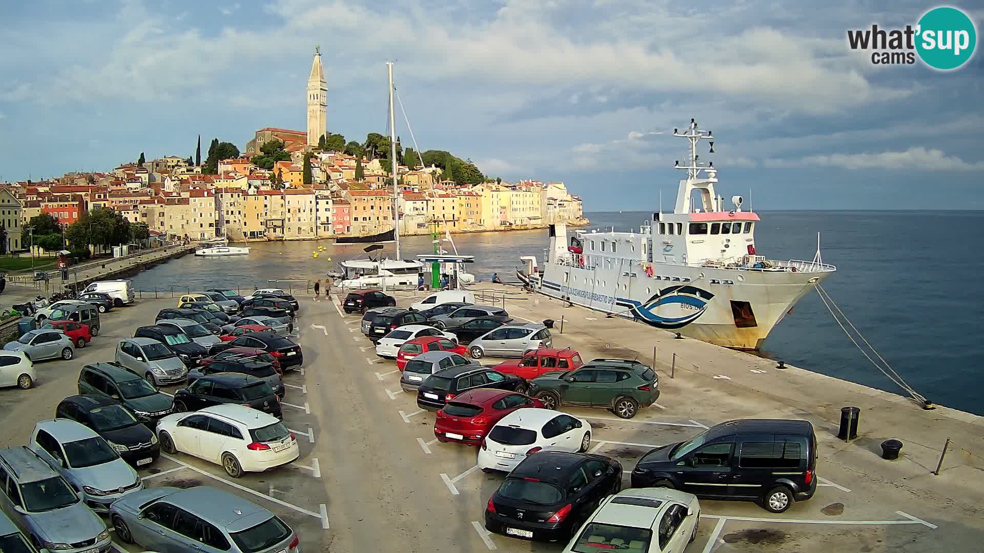 Webcam live Rovinj panorama de la ville | Istrie