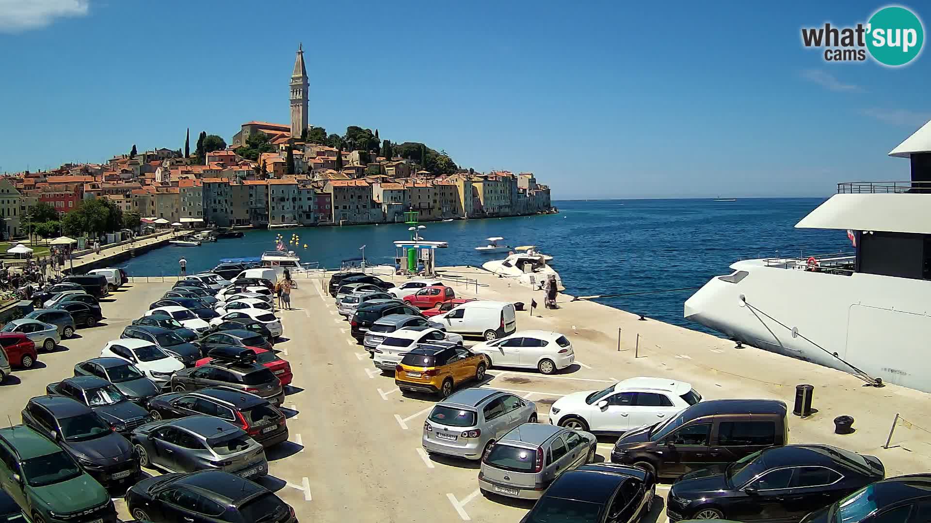 Web kamera Rovinj panorama grada