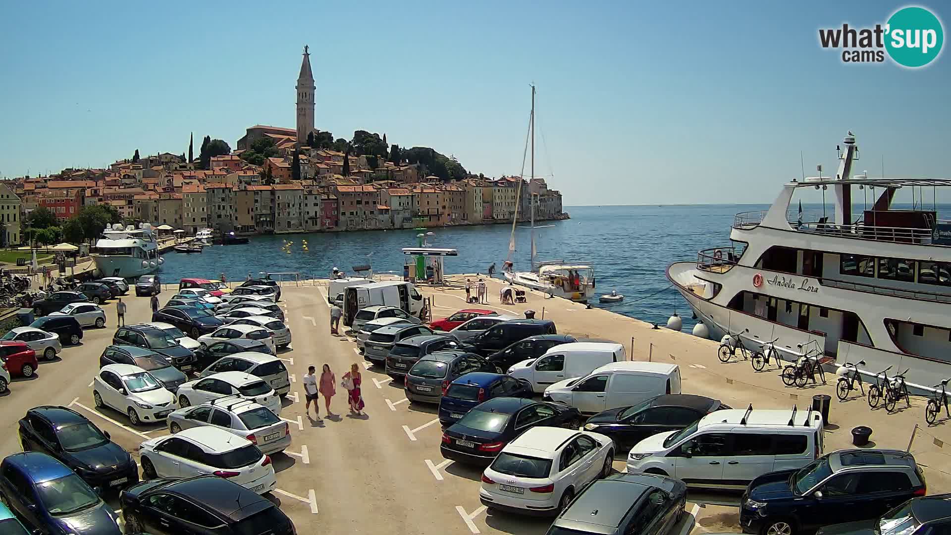 Web kamera Rovinj panorama grada