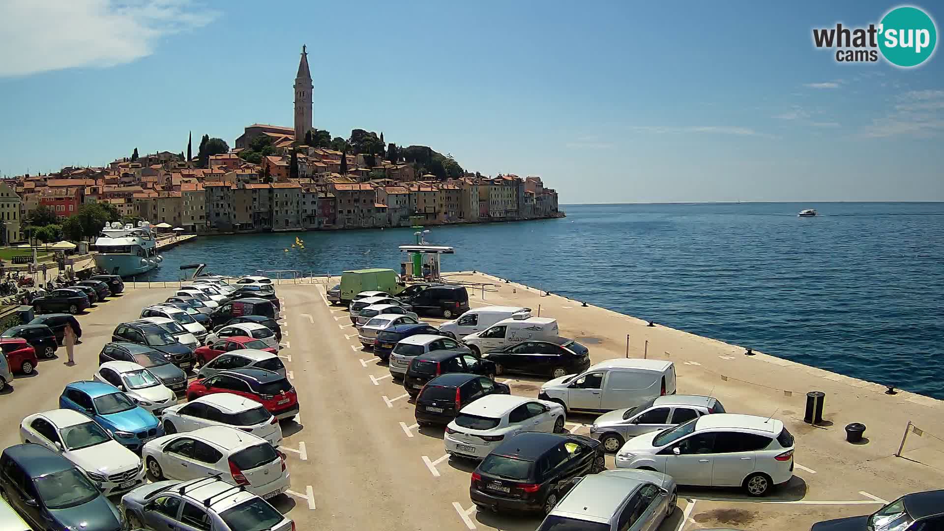 Webcam live Rovinj panorama de la ville | Istrie