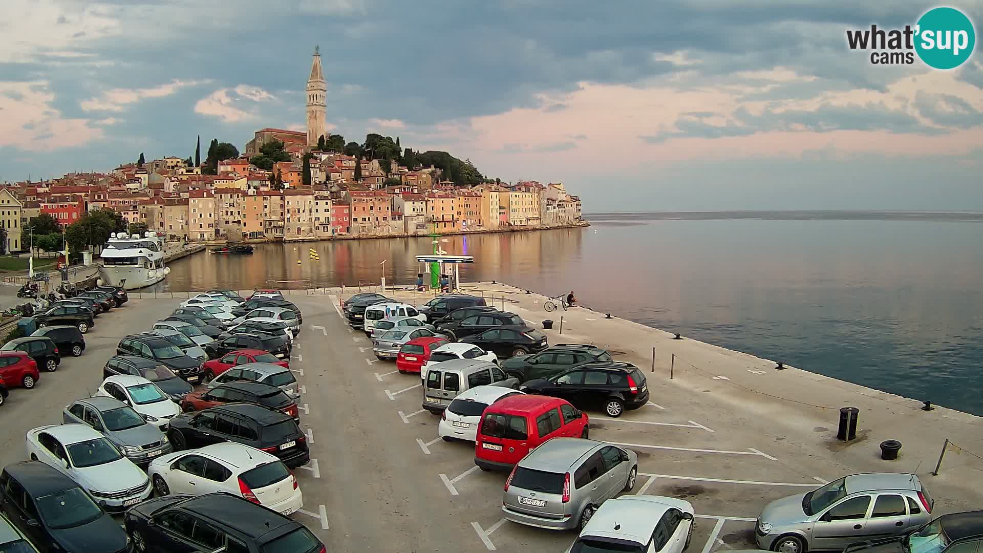 Webcam live Rovinj panorama de la ville | Istrie
