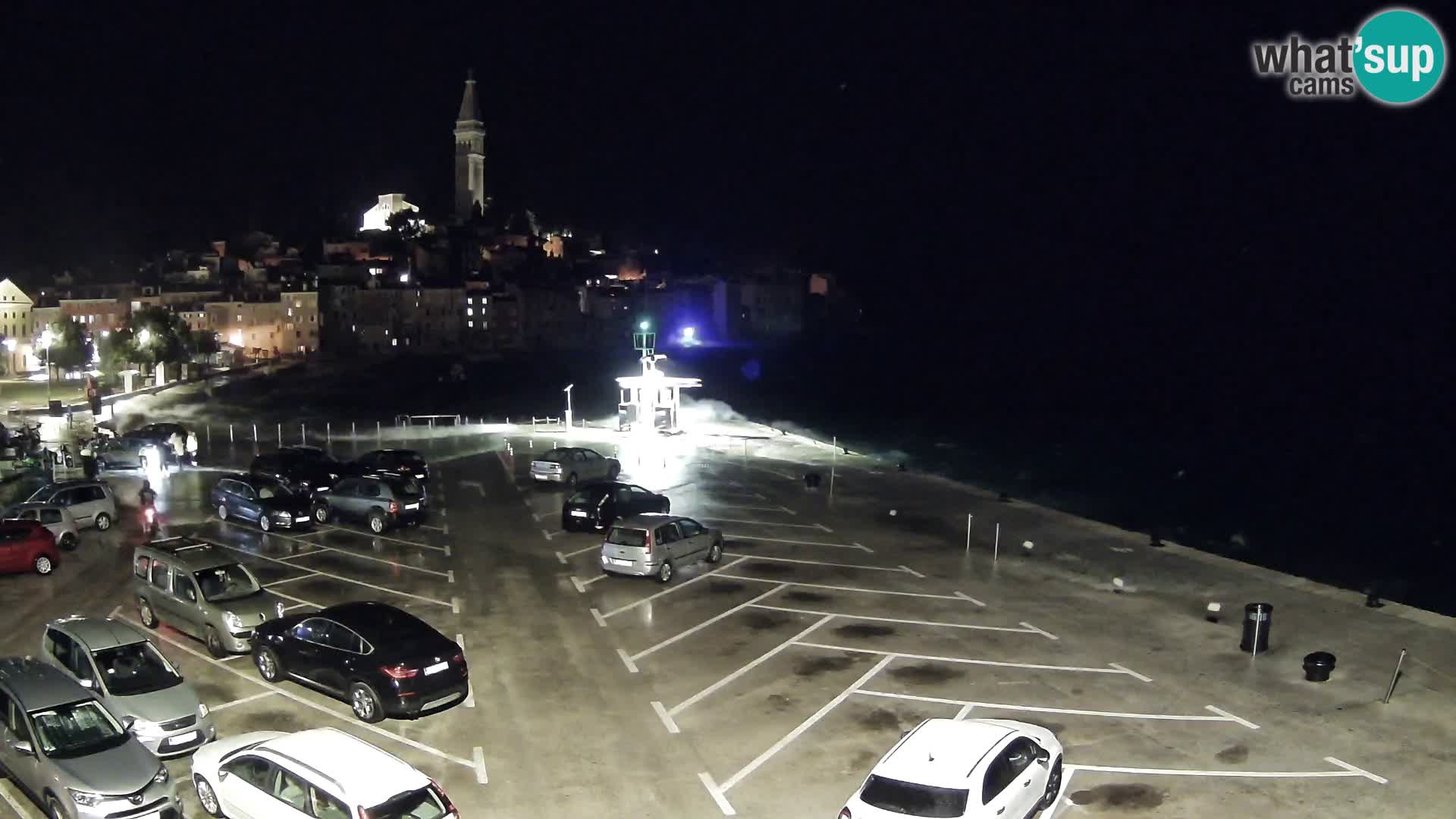 Spletna kamera Rovinj panorama mesta | Istra