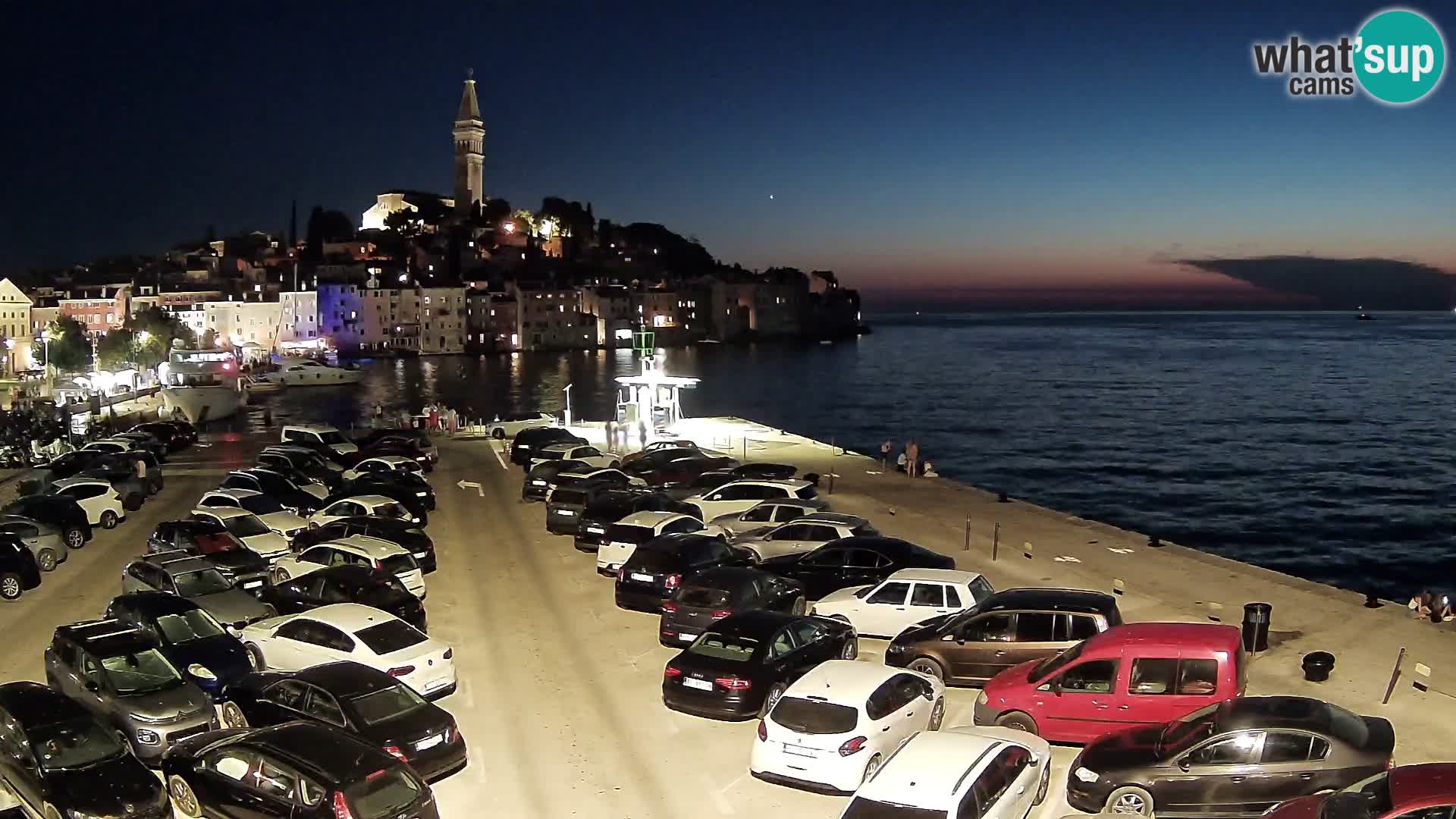 Webcam live Rovinj panorama de la ville | Istrie