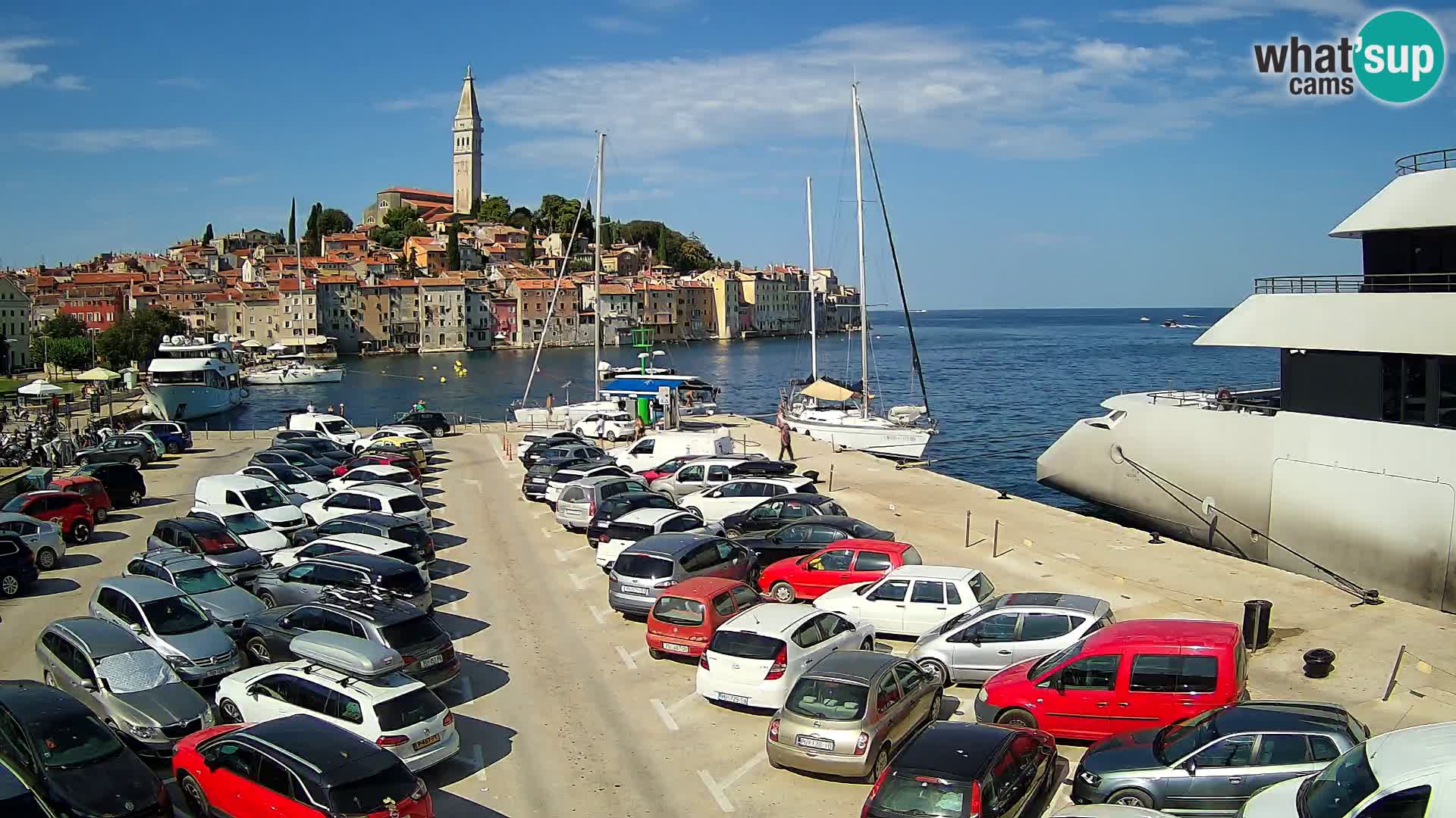 Webcam live Rovinj panorama de la ville | Istrie