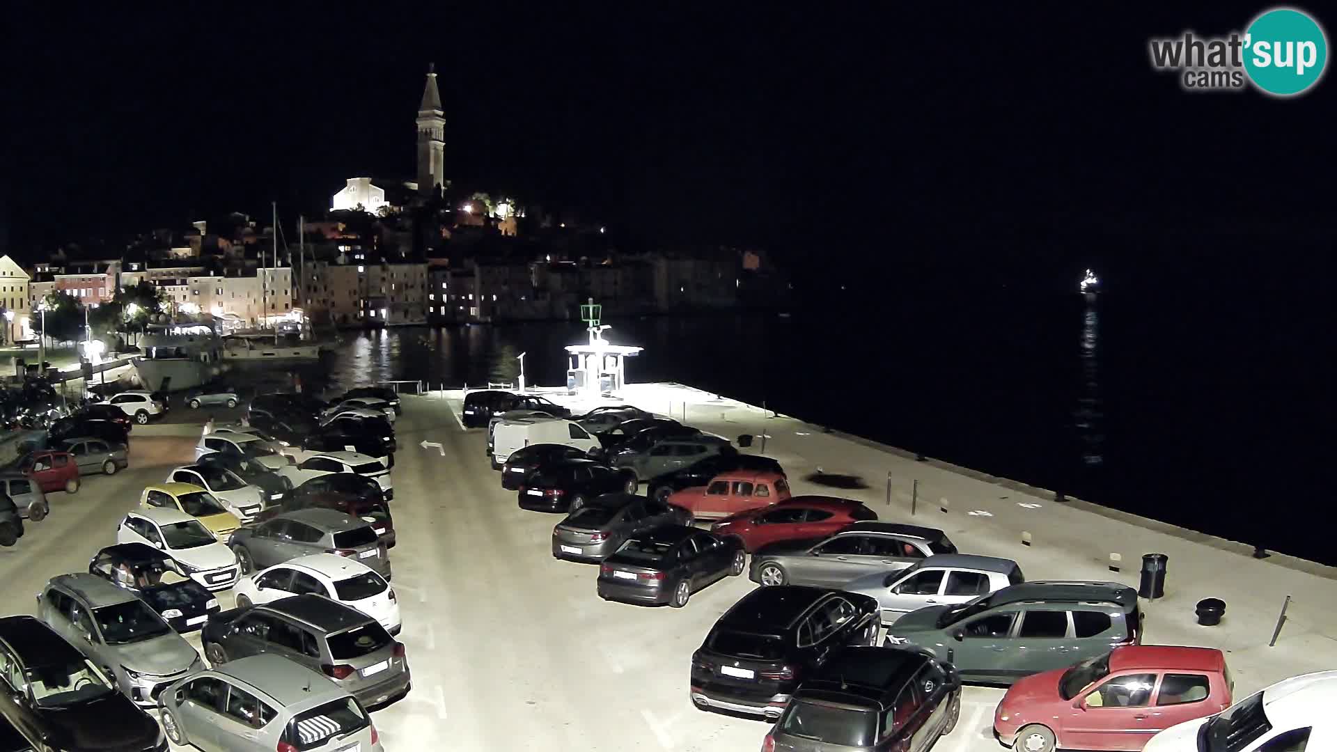 Spletna kamera Rovinj panorama mesta | Istra