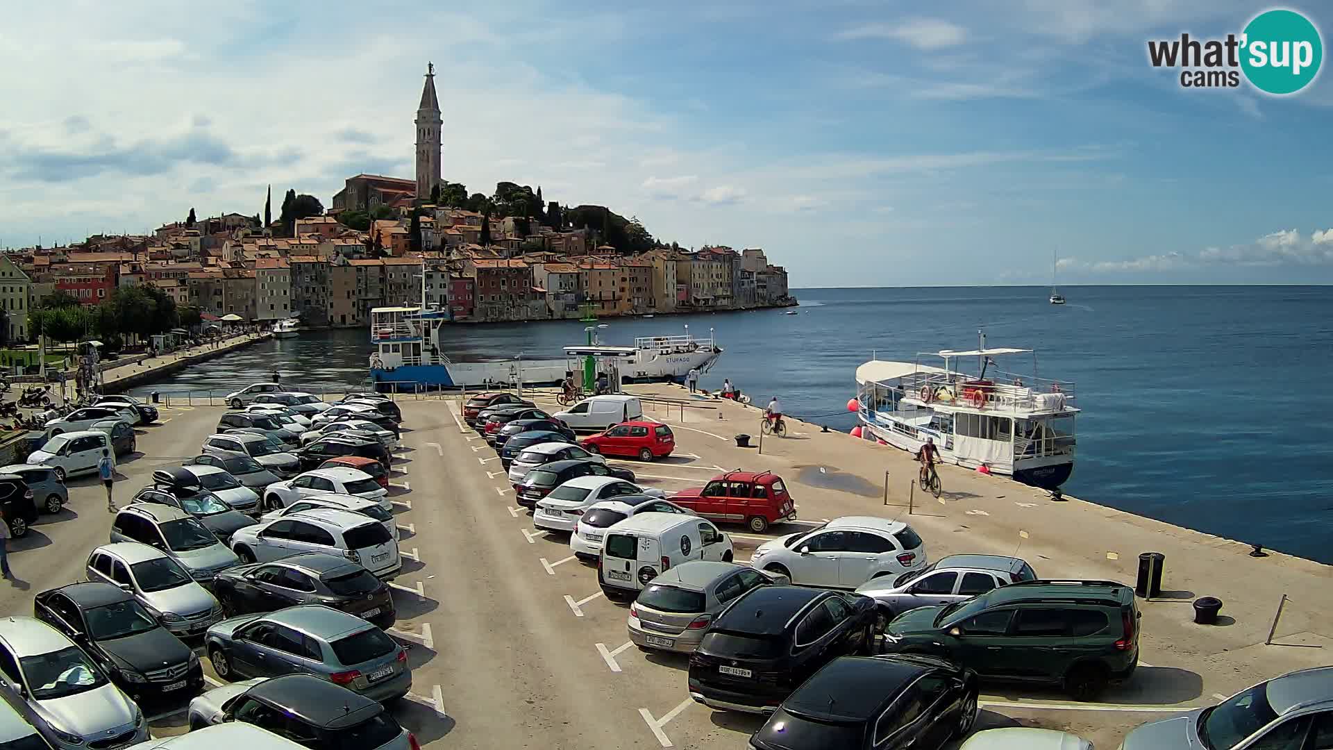 Spletna kamera Rovinj panorama mesta | Istra