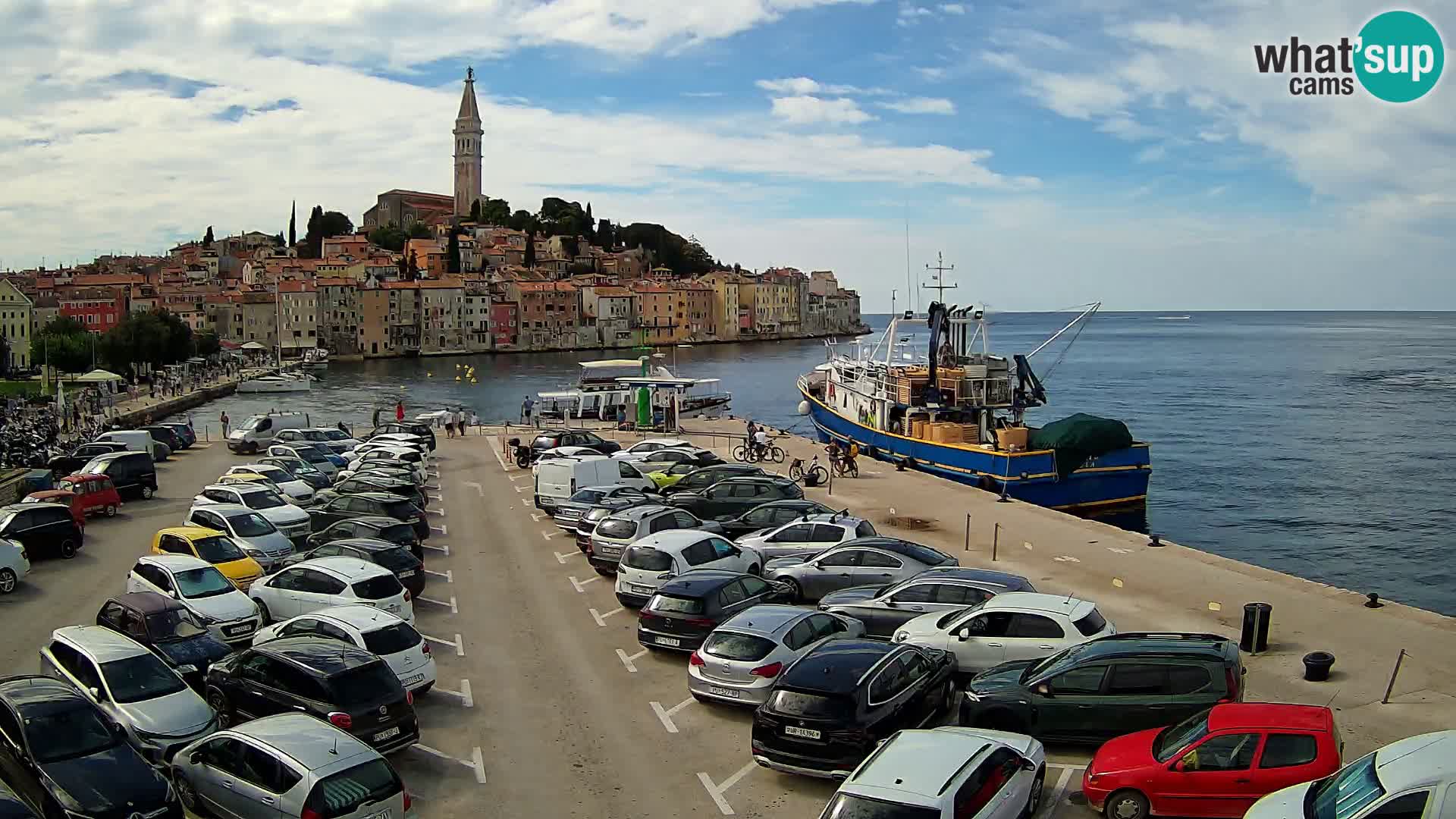 Webcam live Rovinj panorama de la ville | Istrie