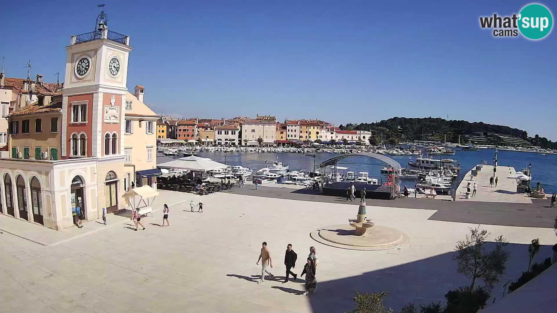 Webcam Rovigno piazza | LIVE cam Piazza centrale Rovigno