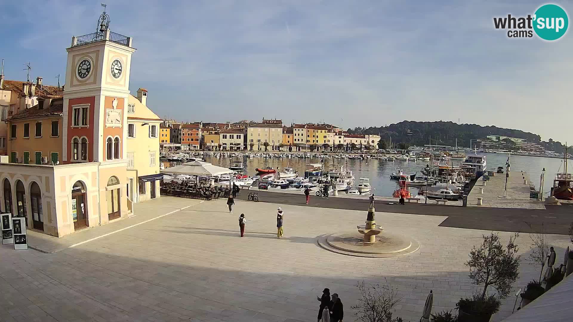 Rovinj spletna kamera trg