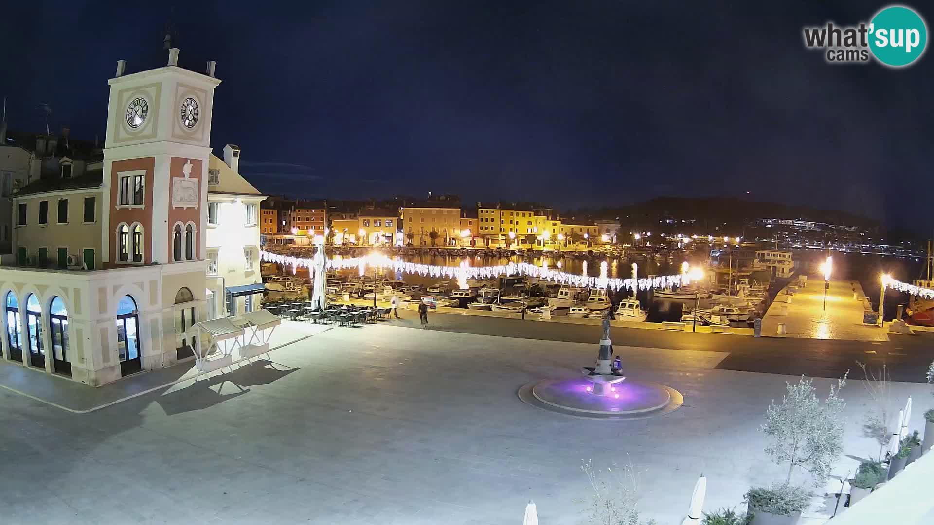 Webcam Rovigno piazza | LIVE cam Piazza centrale Rovigno