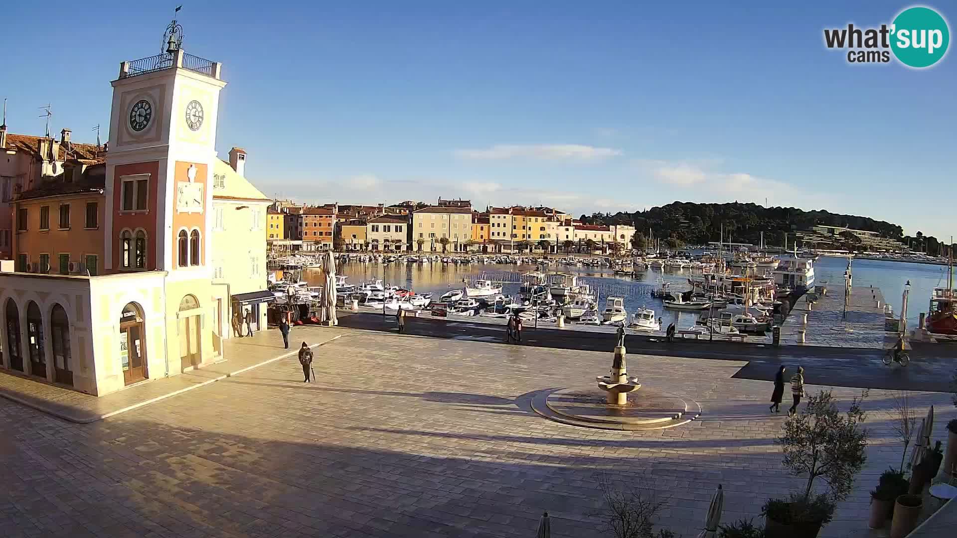 Webcam Rovigno piazza | LIVE cam Piazza centrale Rovigno