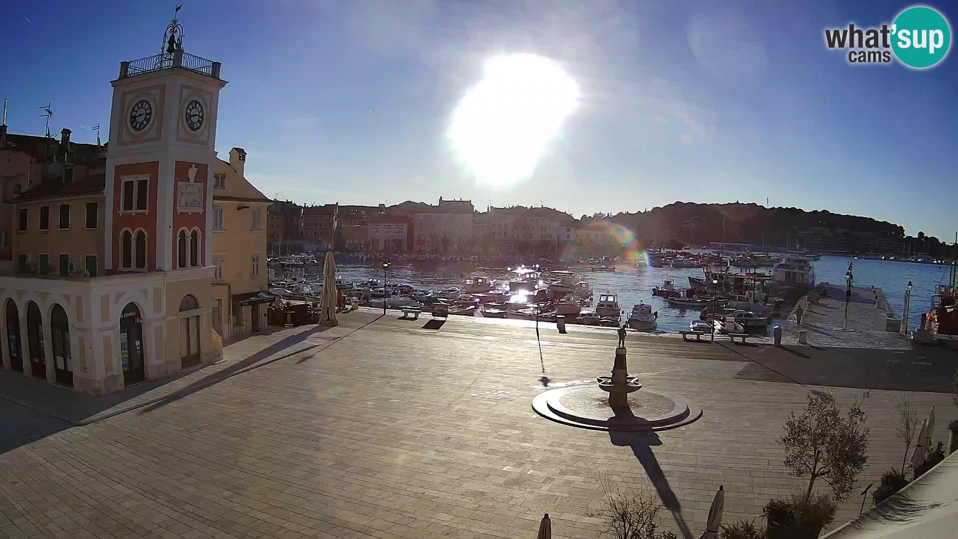 Webcam Rovigno piazza | LIVE cam Piazza centrale Rovigno