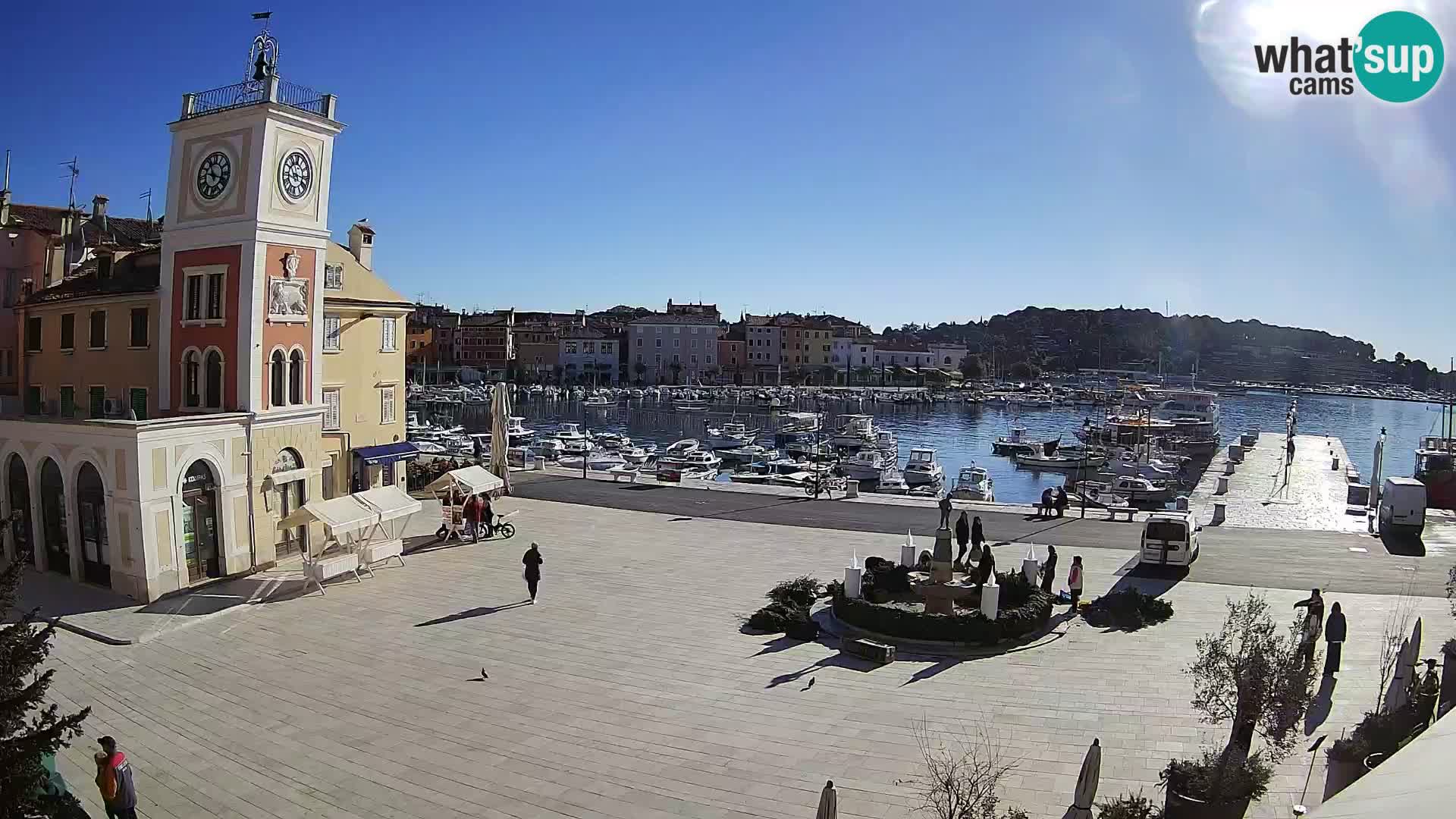 Rovinj spletna kamera trg