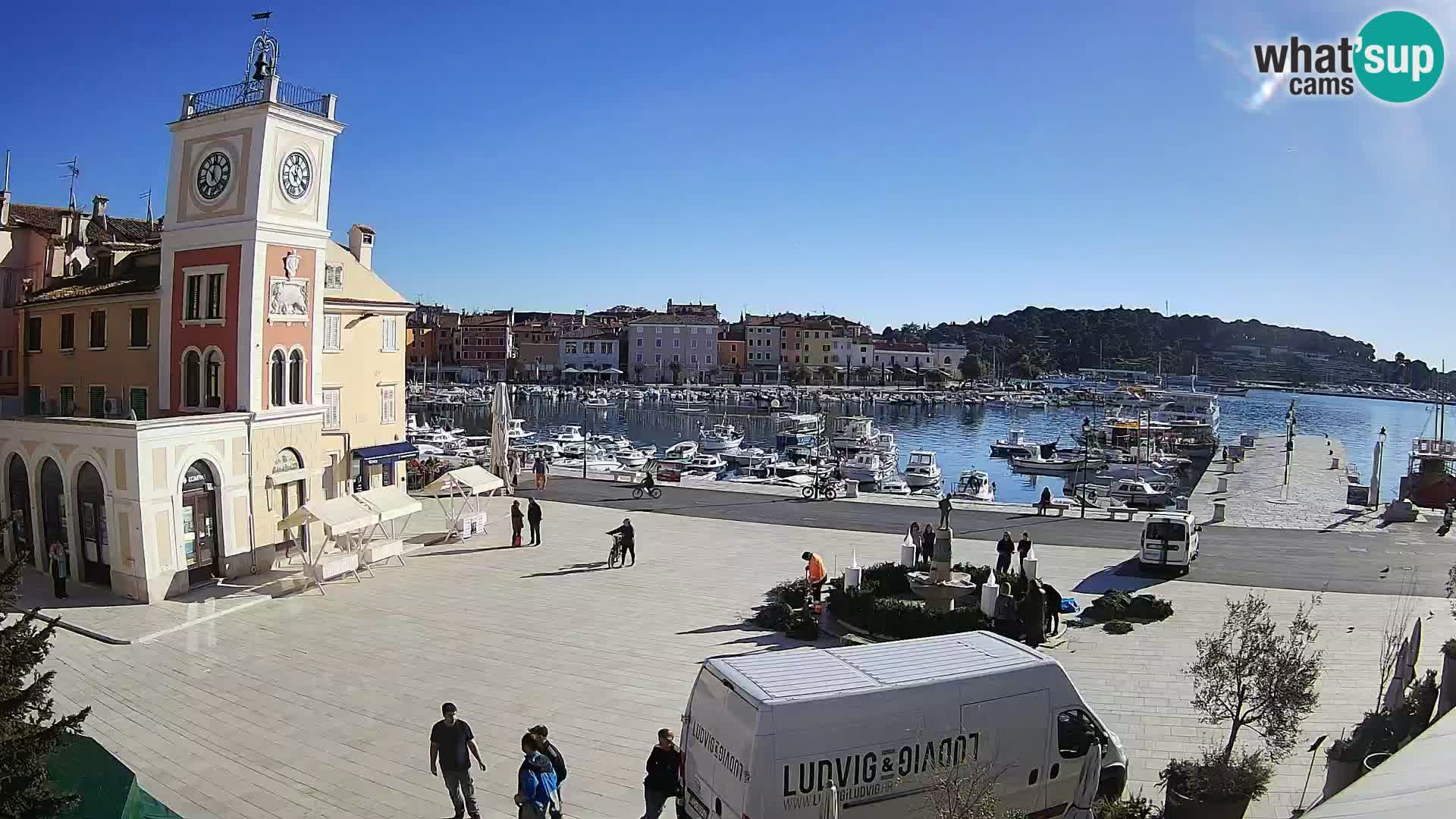 Rovinj spletna kamera trg