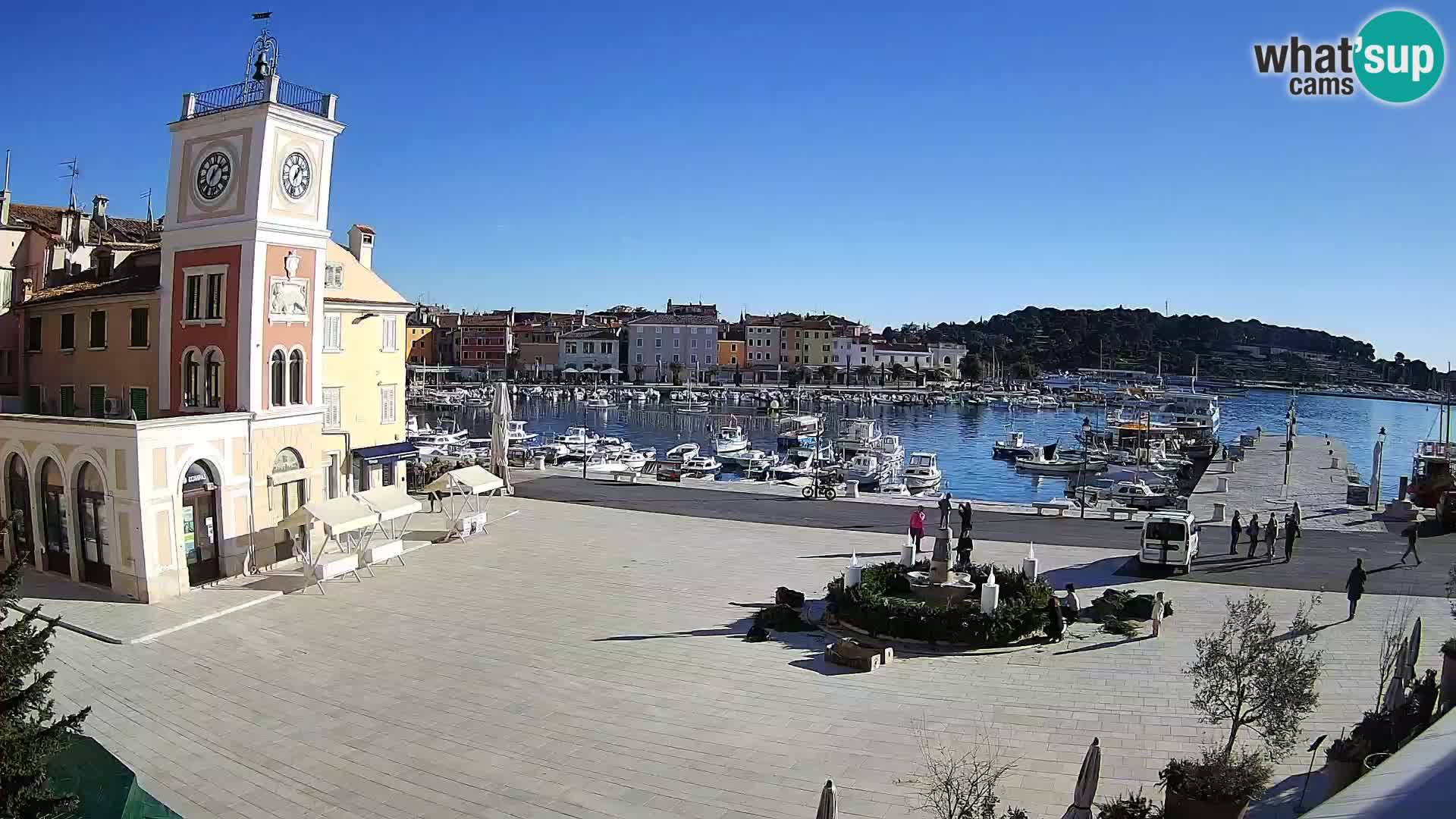 Webcam Rovigno piazza | LIVE cam Piazza centrale Rovigno