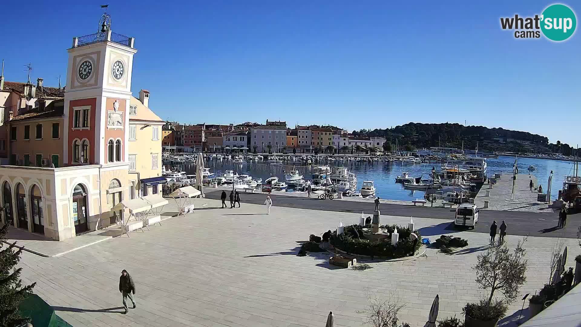 Rovinj spletna kamera trg