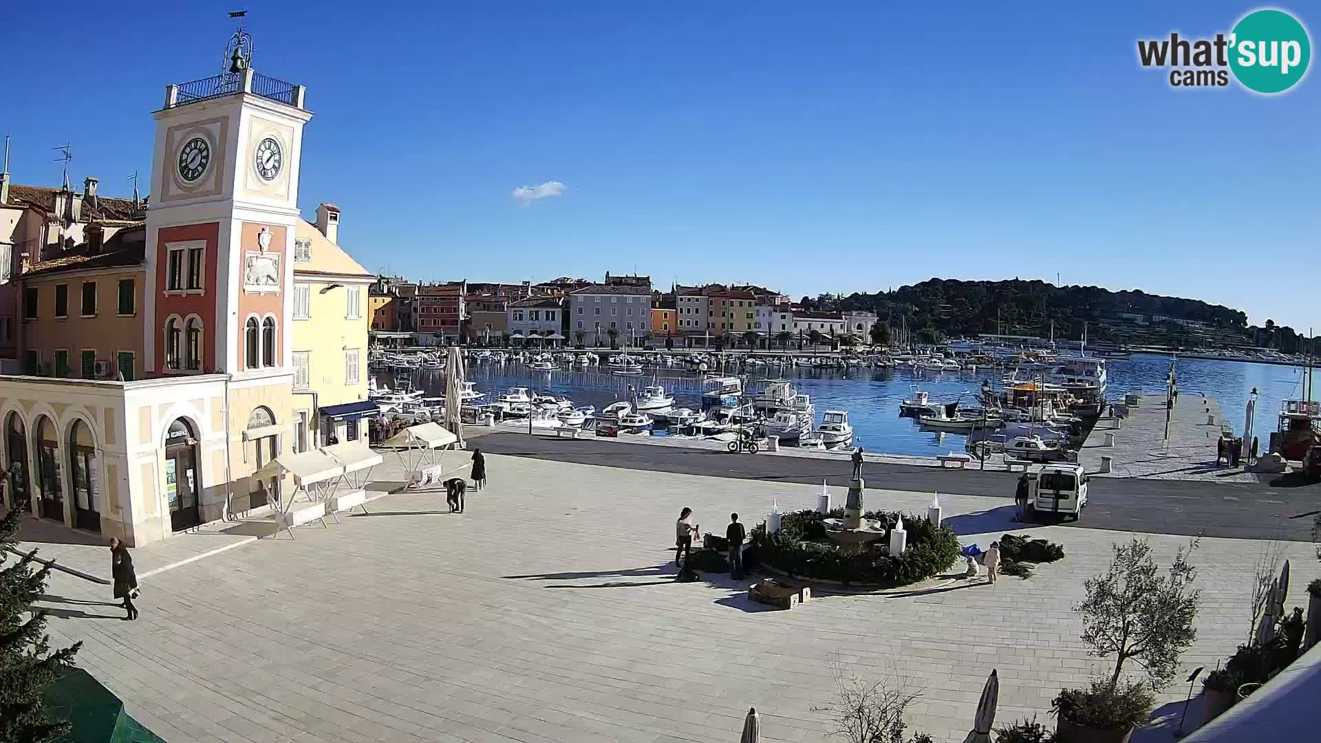 Rovinj spletna kamera trg