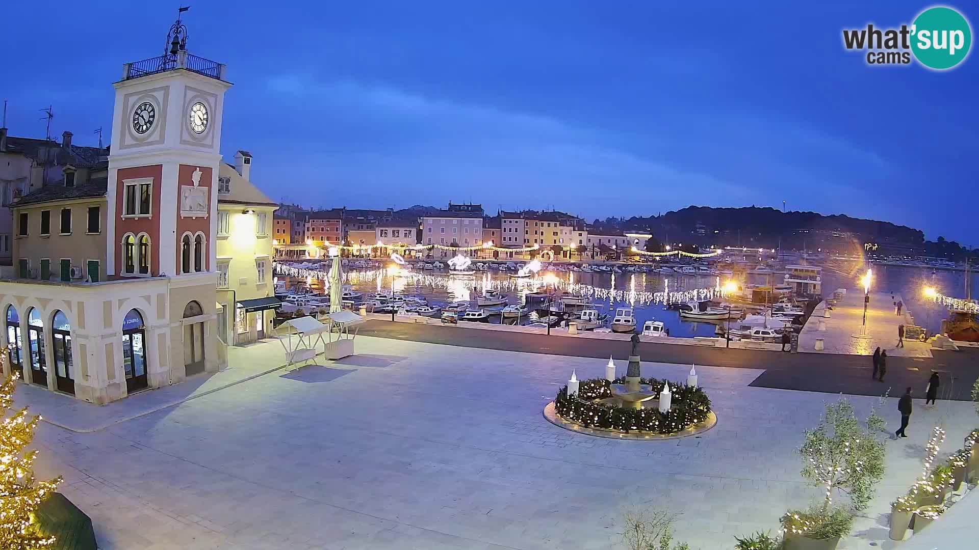 Webcam Rovigno piazza | LIVE cam Piazza centrale Rovigno