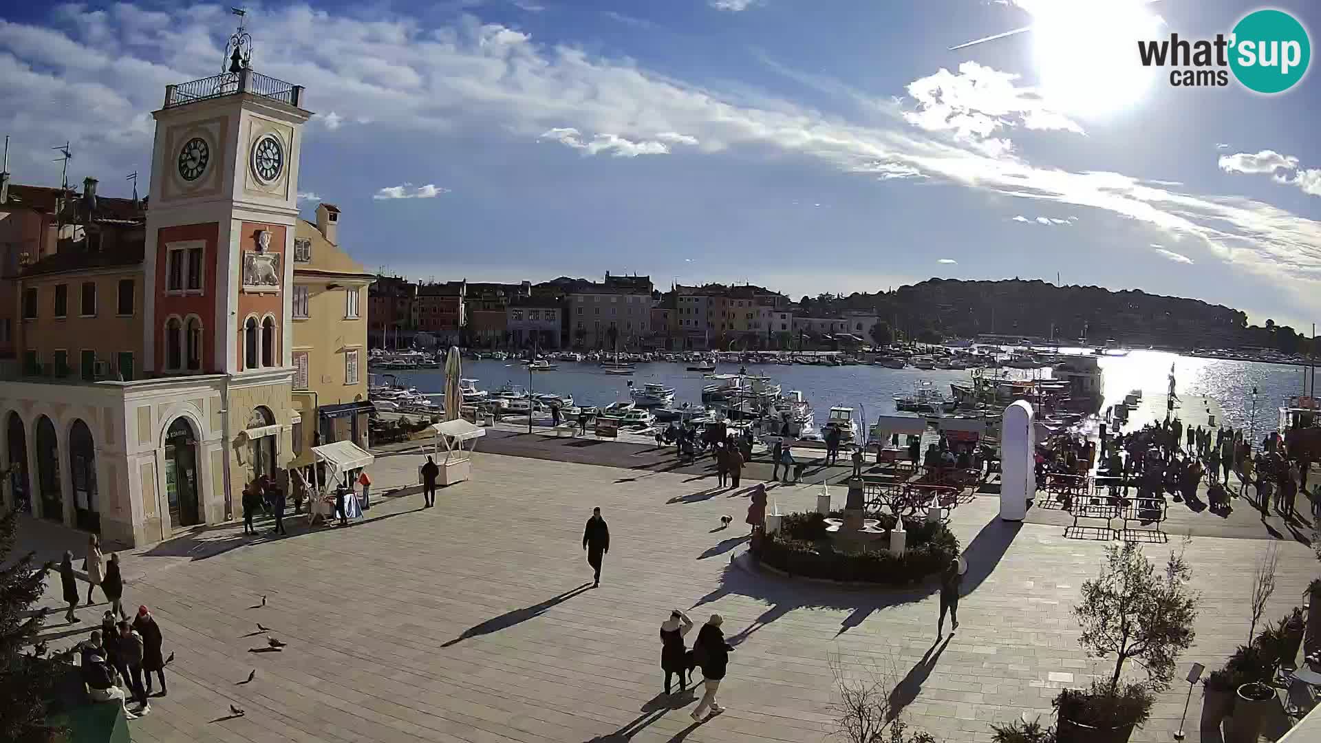 Webcam Rovigno piazza | LIVE cam Piazza centrale Rovigno