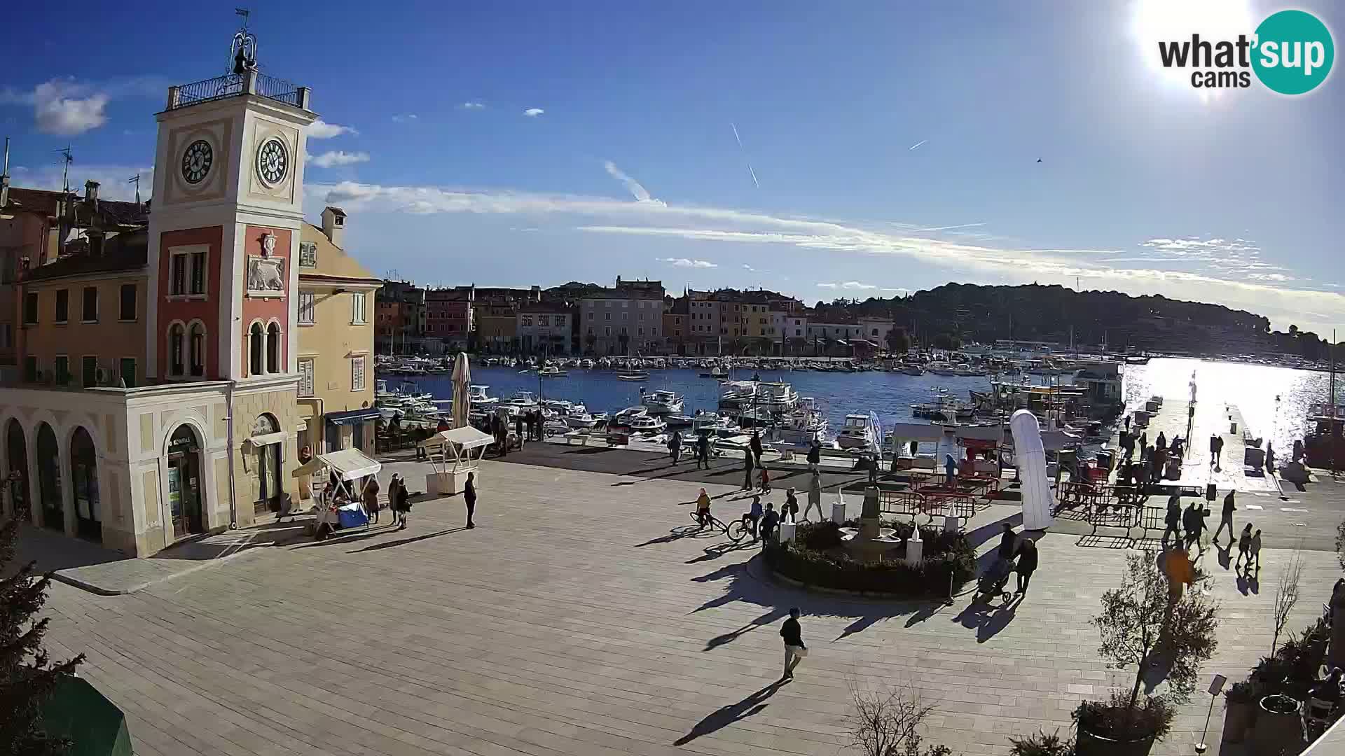 Rovinj spletna kamera trg