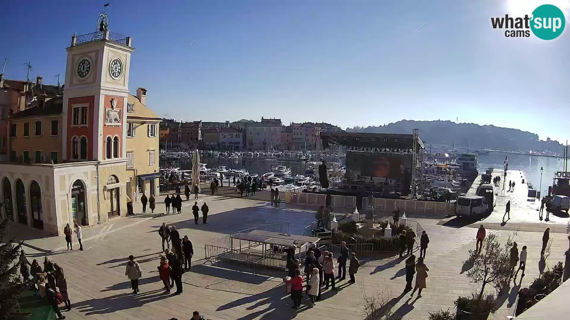 Rovinj – Rovigno LIVE cam Piazza centrale – Istria – Croazia