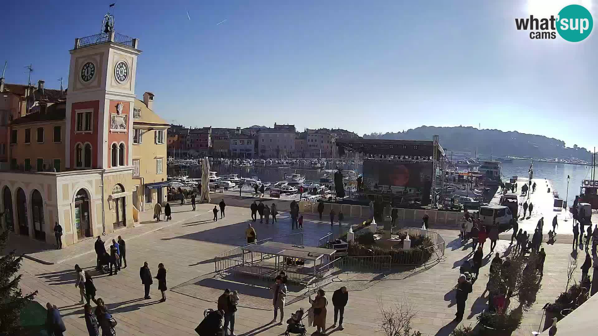 Rovinj live cam – the main square