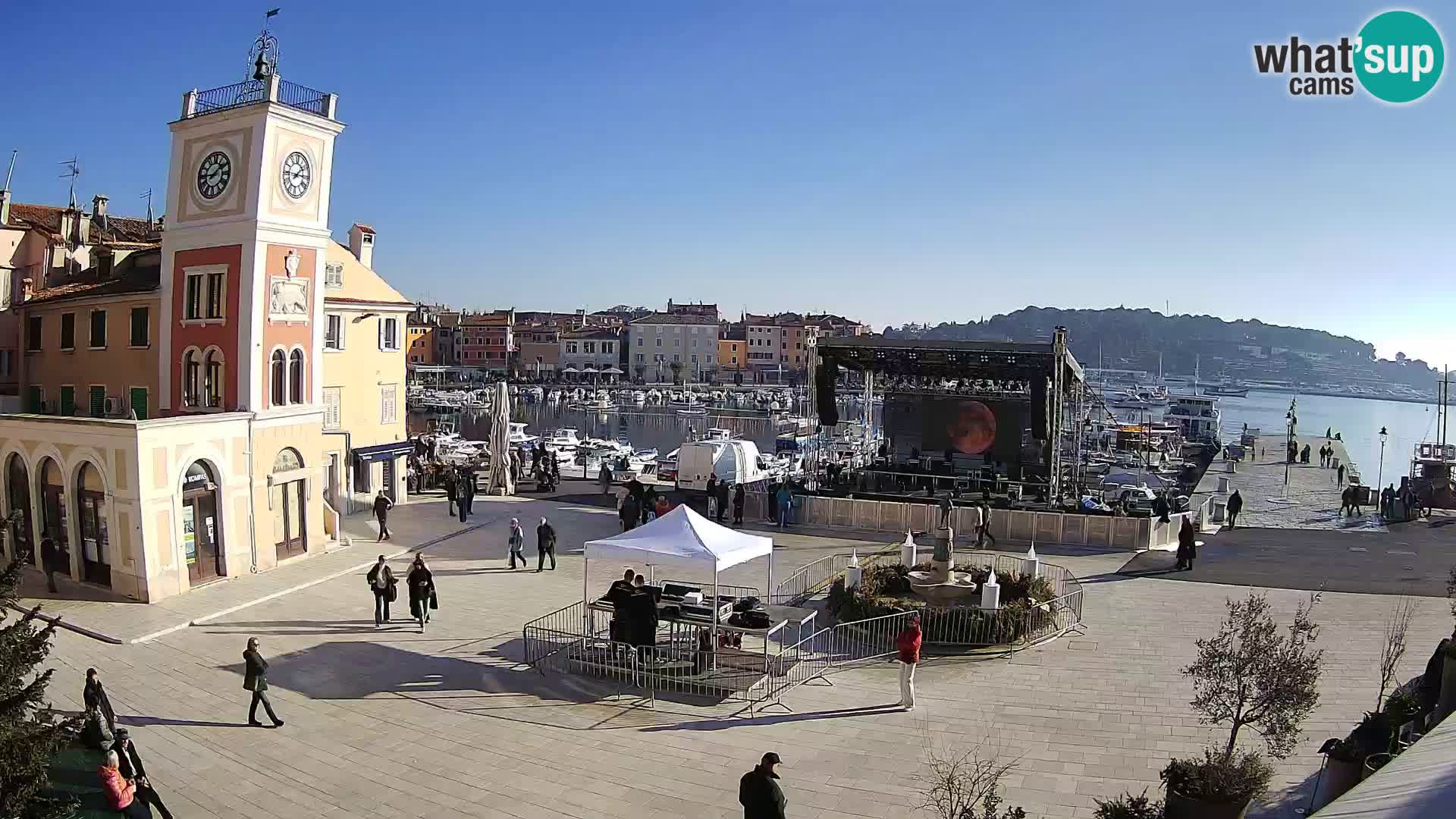 Rovinj – Rovigno LIVE cam Piazza centrale – Istria – Croazia