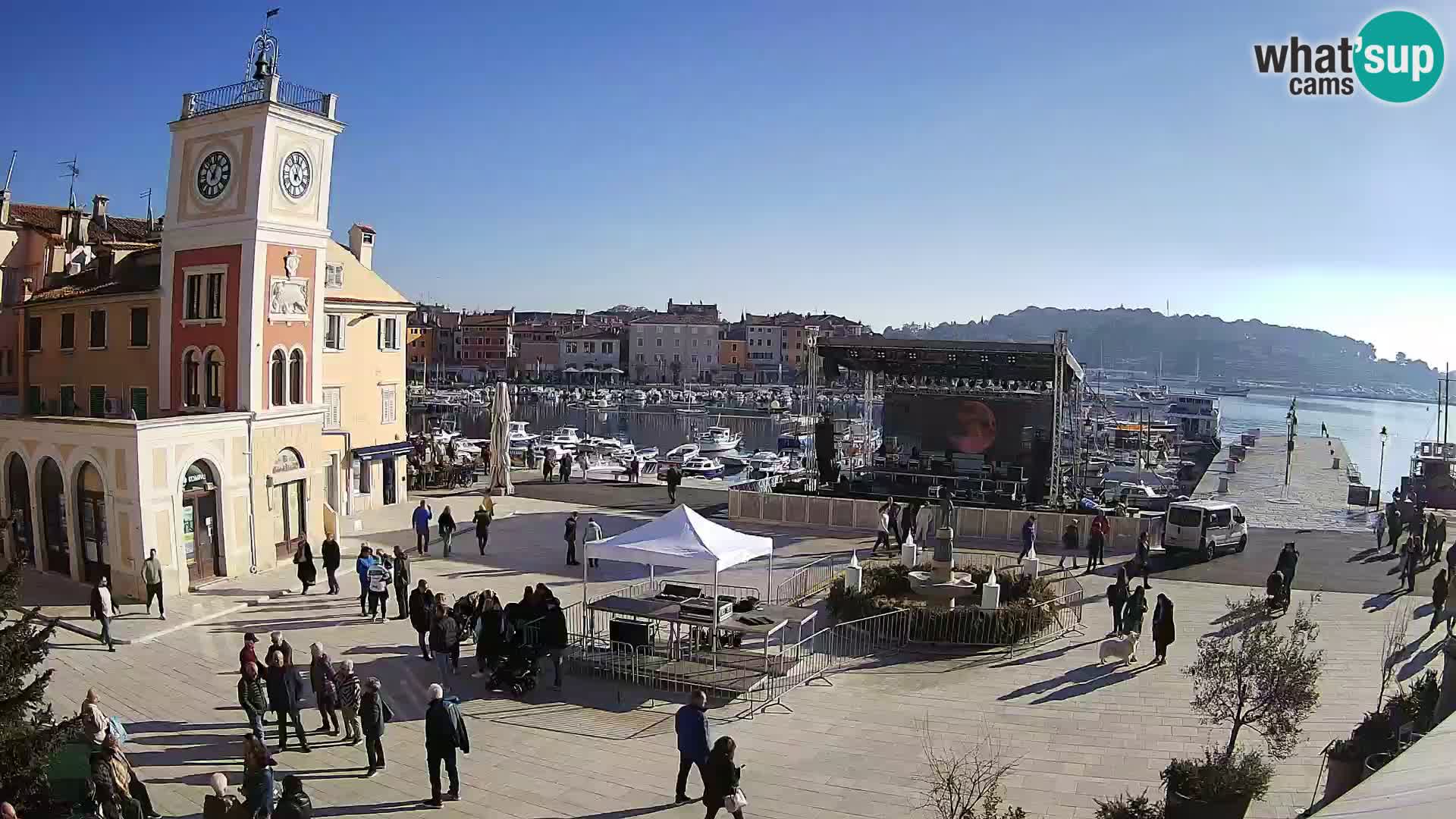 Rovinj live cam – the main square