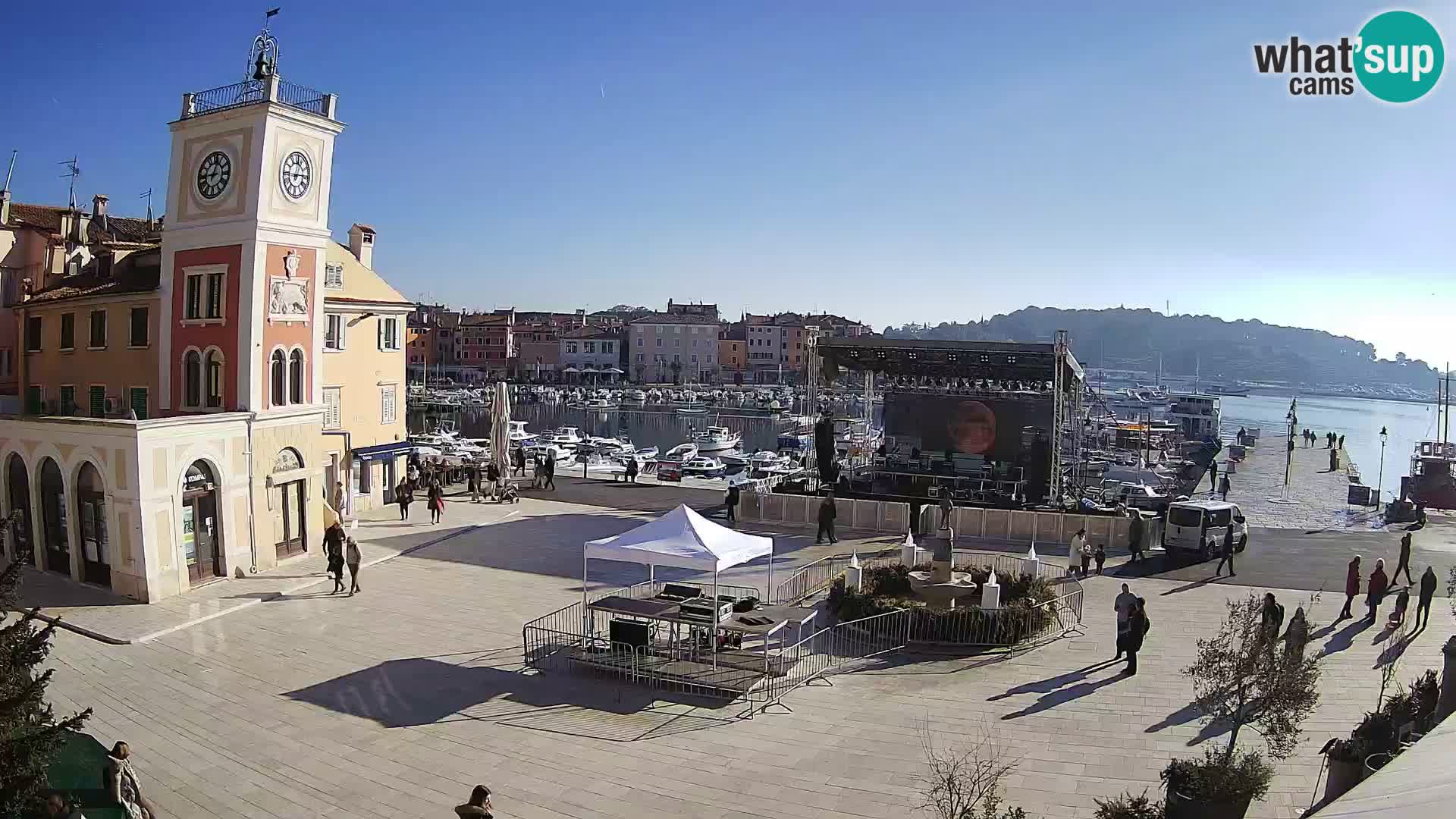 Rovinj live cam – the main square