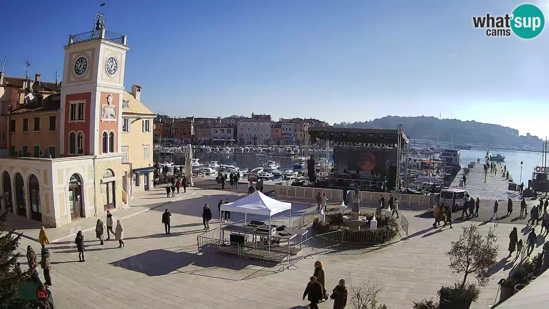 Rovinj – Rovigno LIVE cam Piazza centrale – Istria – Croazia