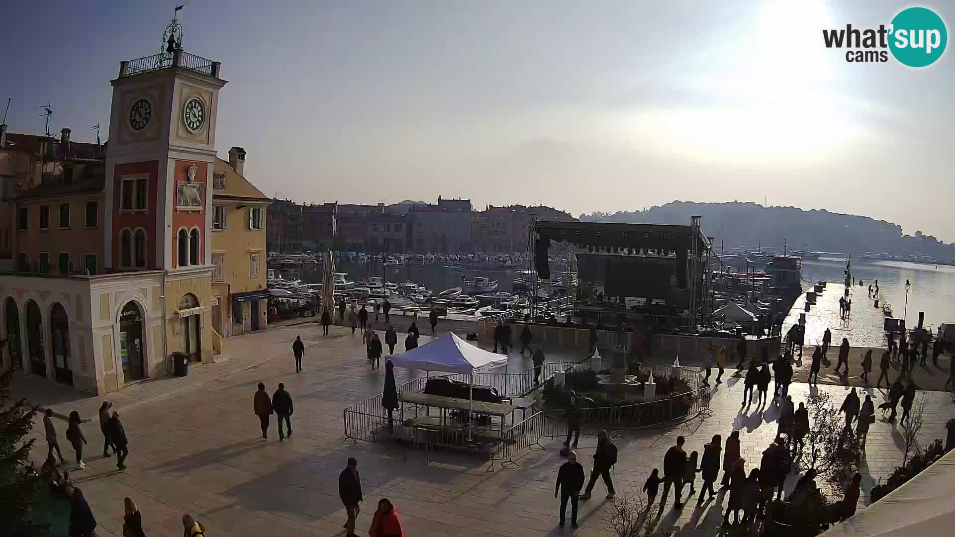 Webcam Rovigno piazza | LIVE cam Piazza centrale Rovigno