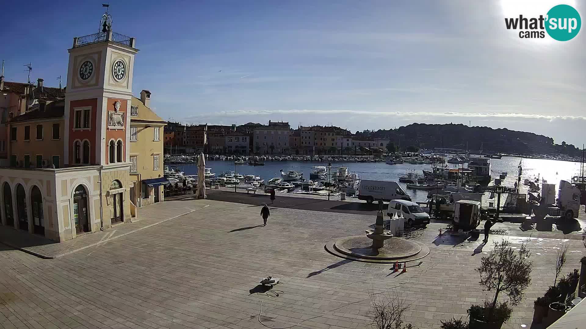 Webcam Rovigno piazza | LIVE cam Piazza centrale Rovigno