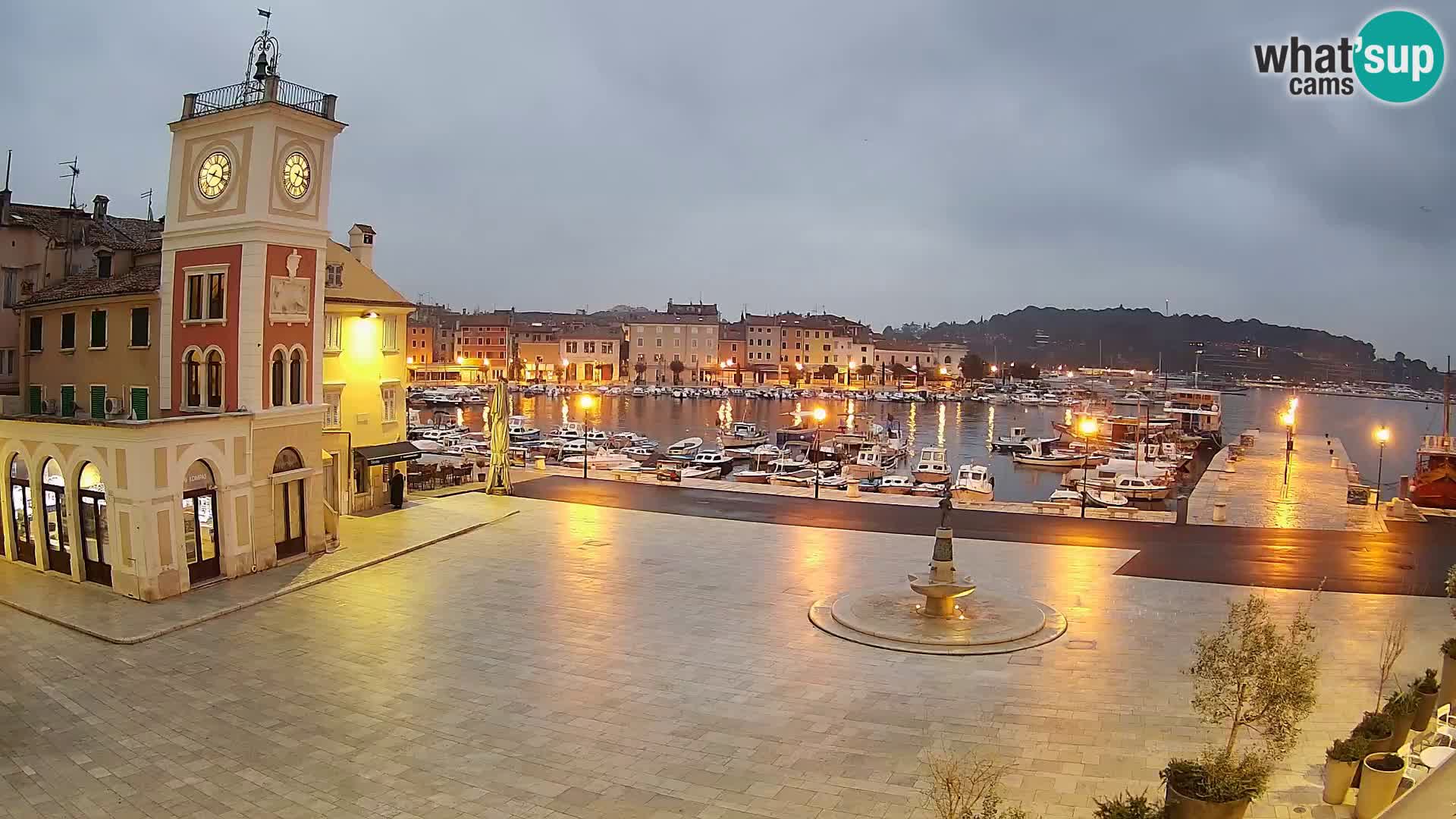 Webcam Rovigno piazza | LIVE cam Piazza centrale Rovigno