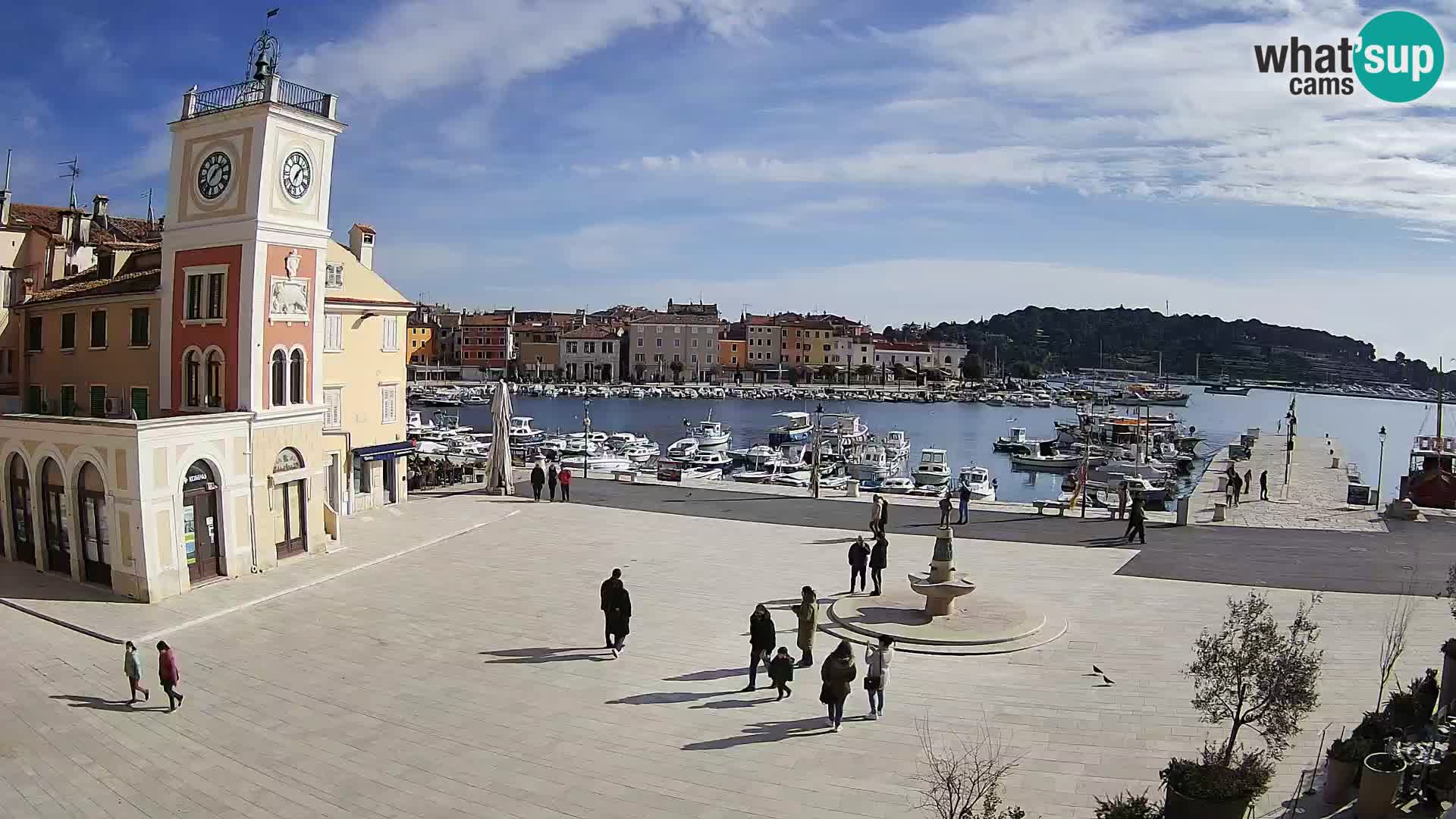 Webcam Rovigno piazza | LIVE cam Piazza centrale Rovigno