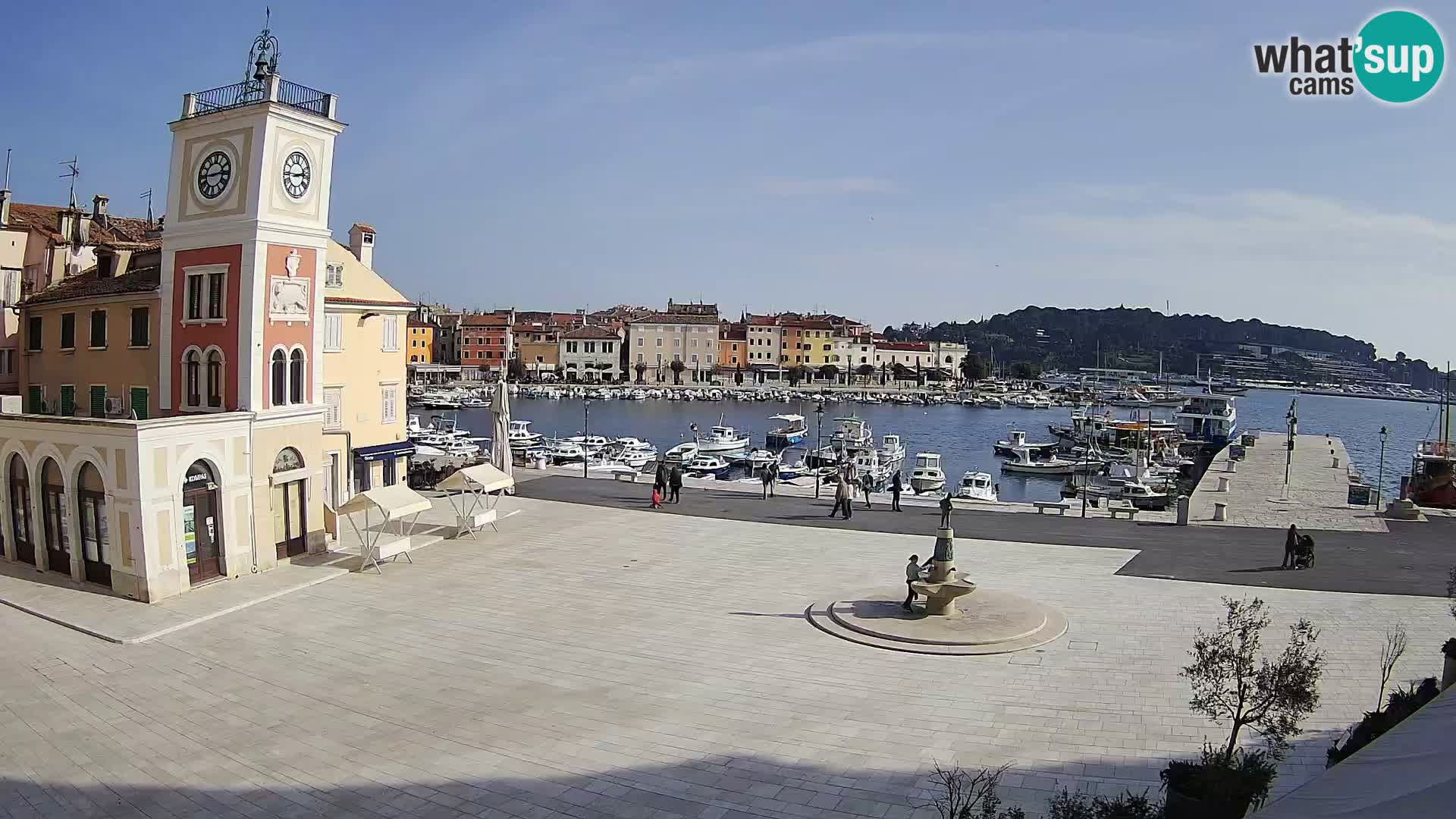 Webcam Rovigno piazza | LIVE cam Piazza centrale Rovigno